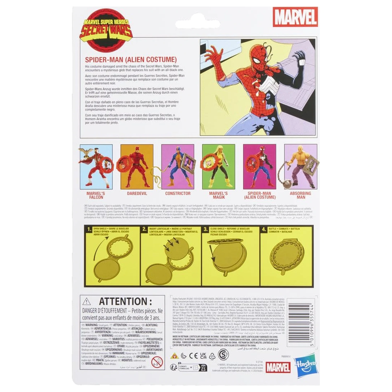 Marvel Legends Series Secret Wars Spiderman Alien Costume figurina 15cm poza produsului