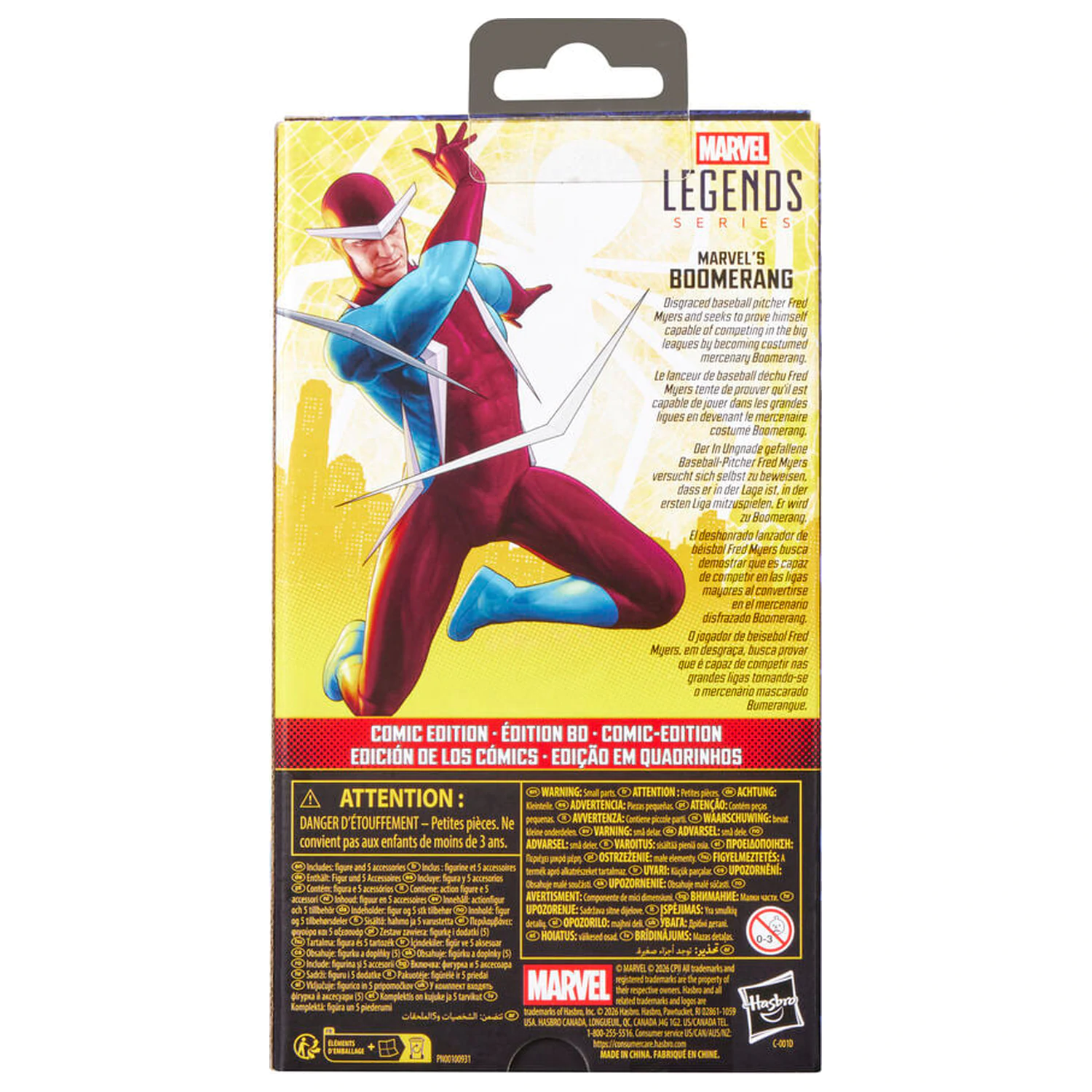 Marvel Legends Series Spider-Man Brand New Day Marvel's Boomerang figurina 15cm poza produsului