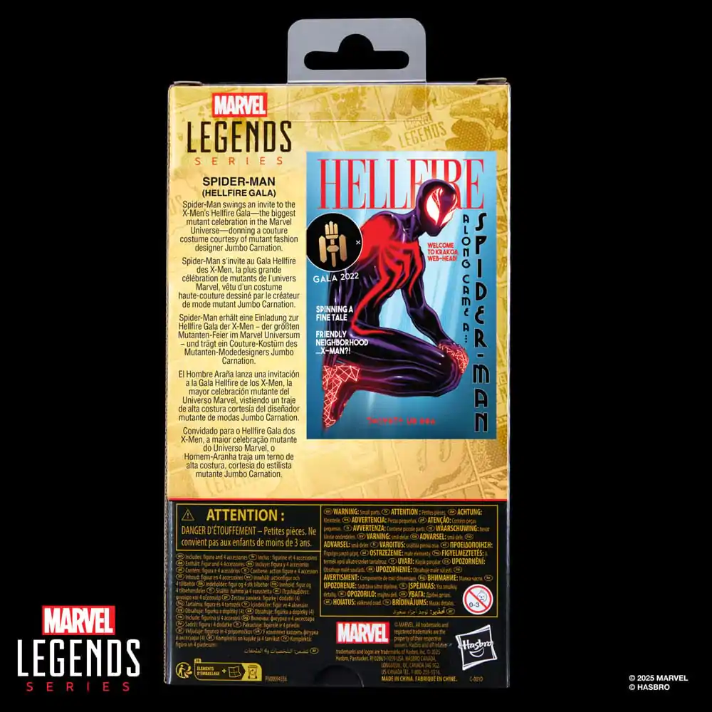 Marvel Legends Series Spider-Man Hellfire Gala X-Men: Hellfire figurina de 15 cm poza produsului