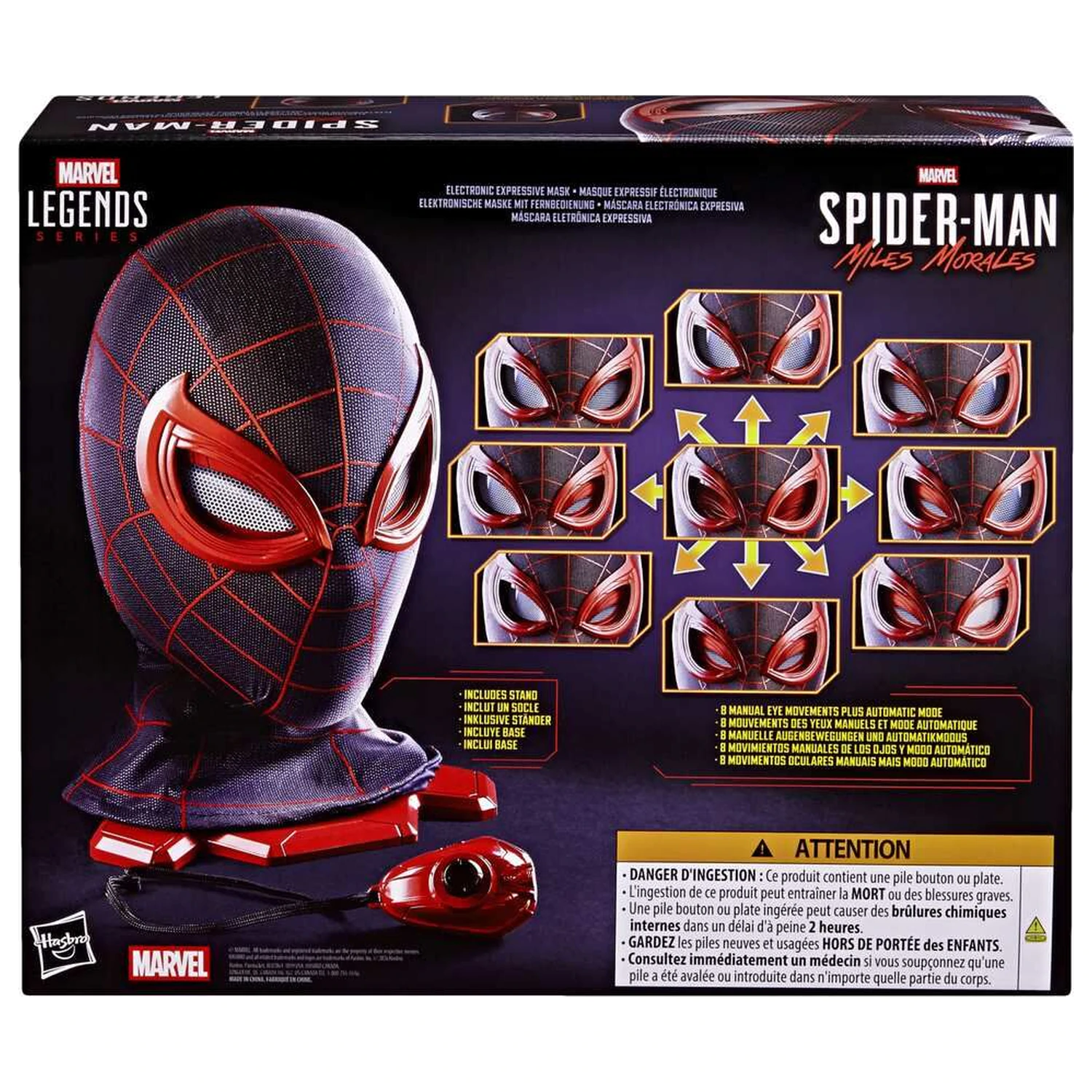 Marvel Legends Series Spider-Man Miles Morales masca electronica poza produsului
