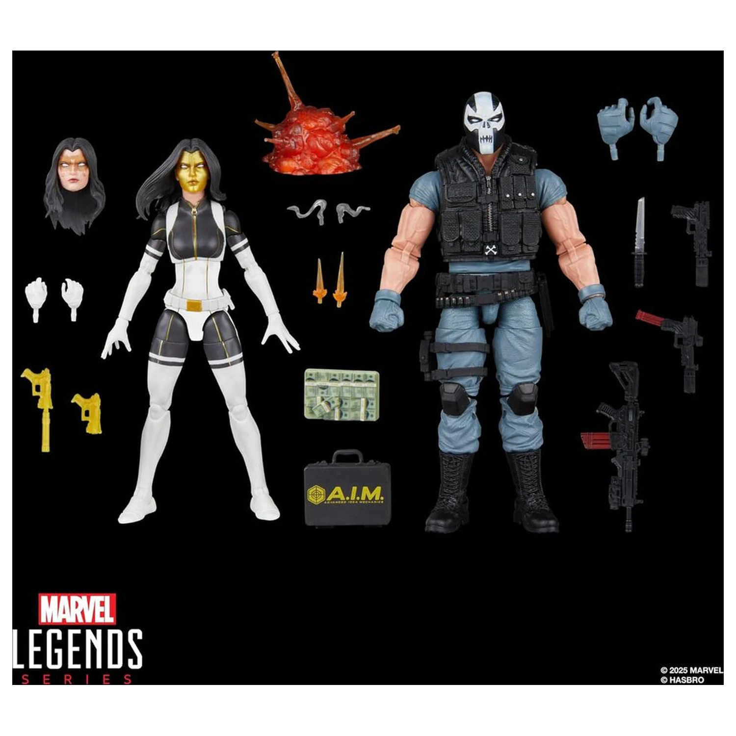 Marvel Legends Series Super Villains Madame Masque & Crossbones pachet 2 figurine 15cm poza produsului
