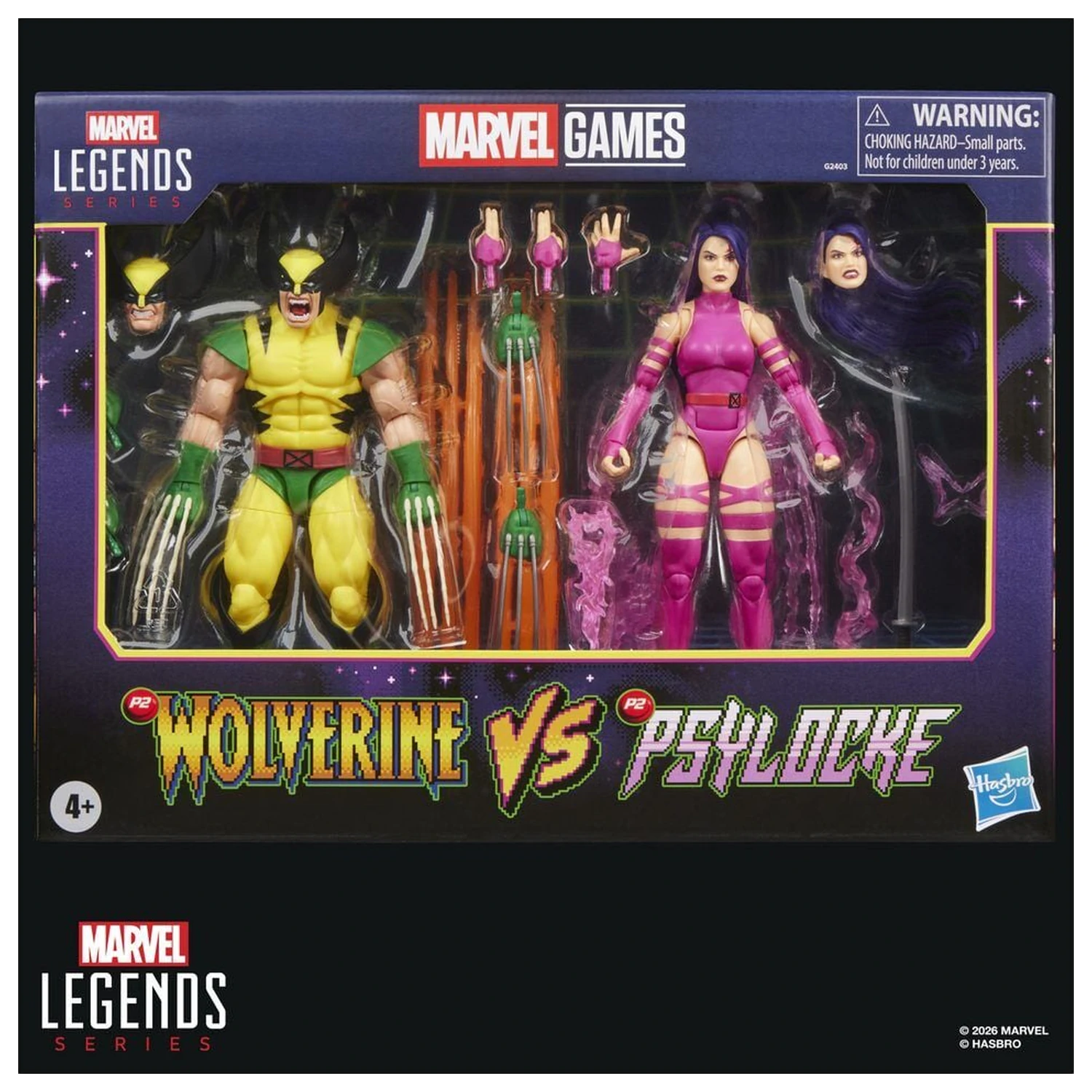 Marvel Legends Series Wolverine Vs Psylocke pachet 2 figurine 15cm poza produsului