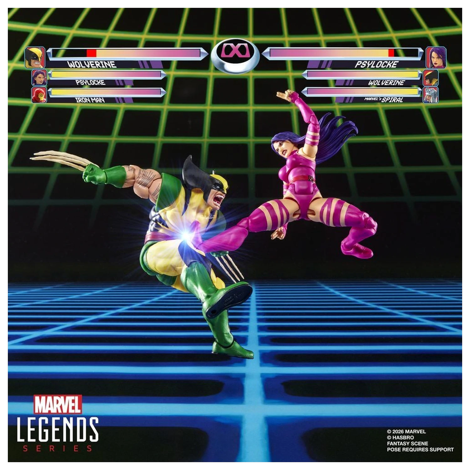 Marvel Legends Series Wolverine Vs Psylocke pachet 2 figurine 15cm poza produsului