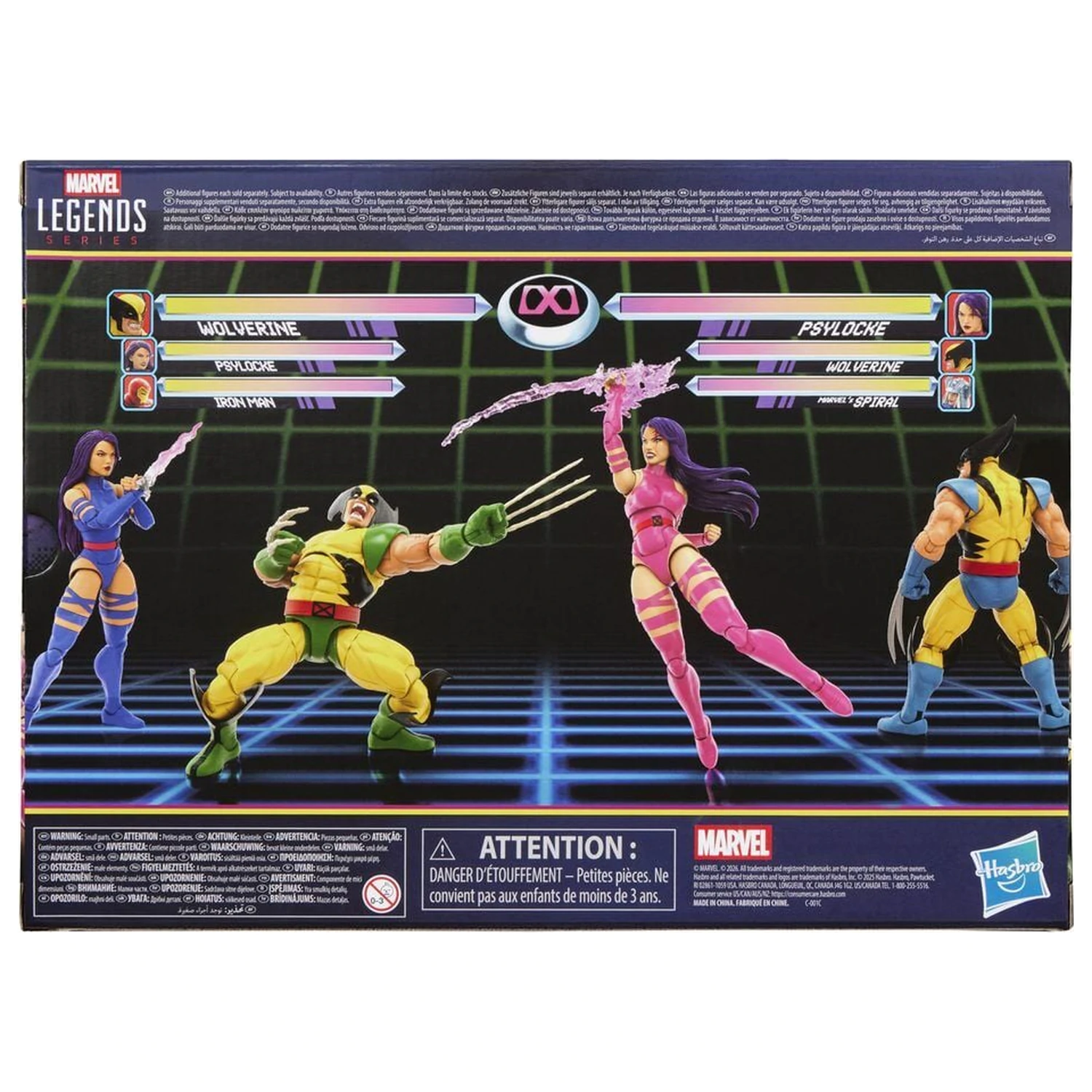 Marvel Legends Series Wolverine Vs Psylocke pachet 2 figurine 15cm poza produsului
