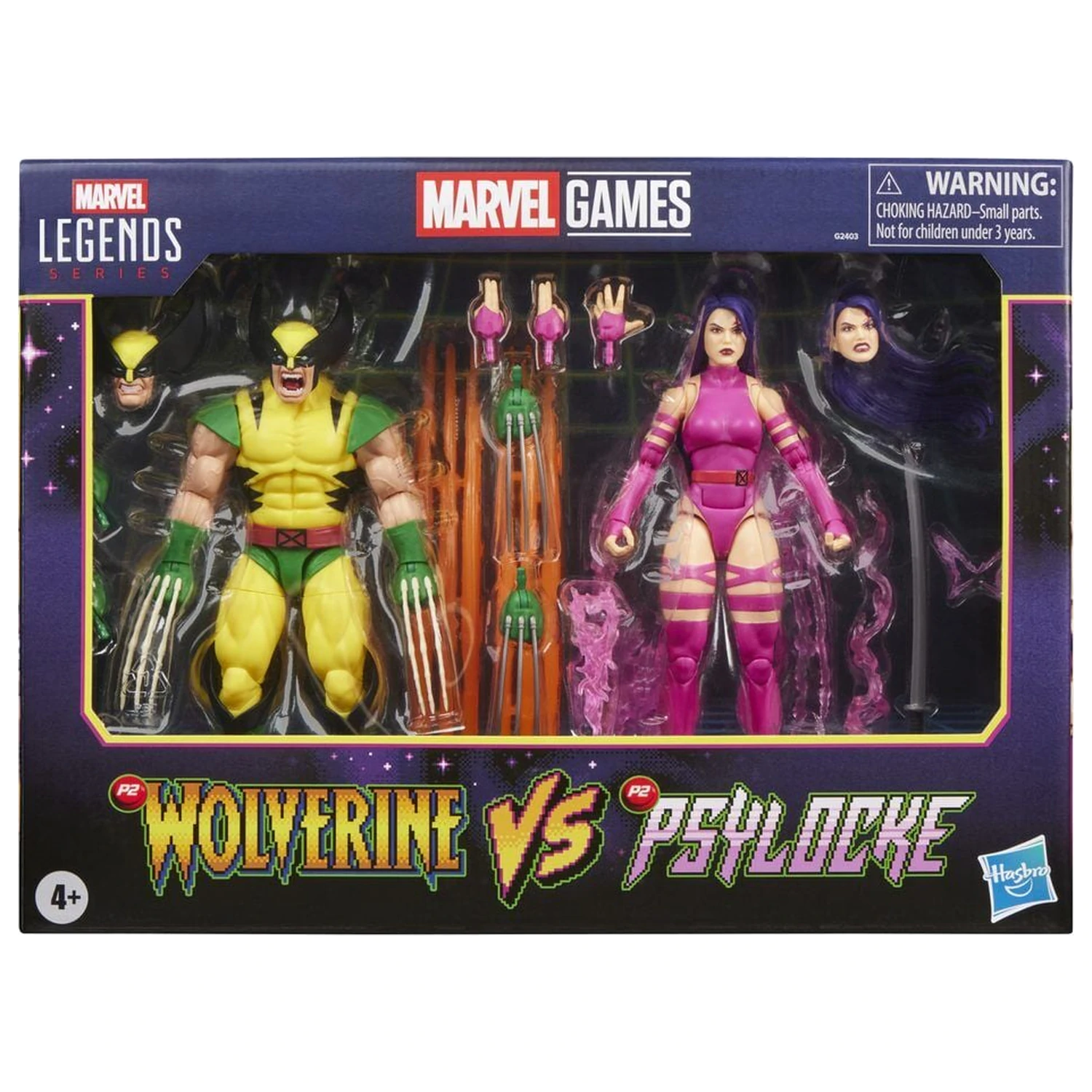 Marvel Legends Series Wolverine Vs Psylocke pachet 2 figurine 15cm poza produsului