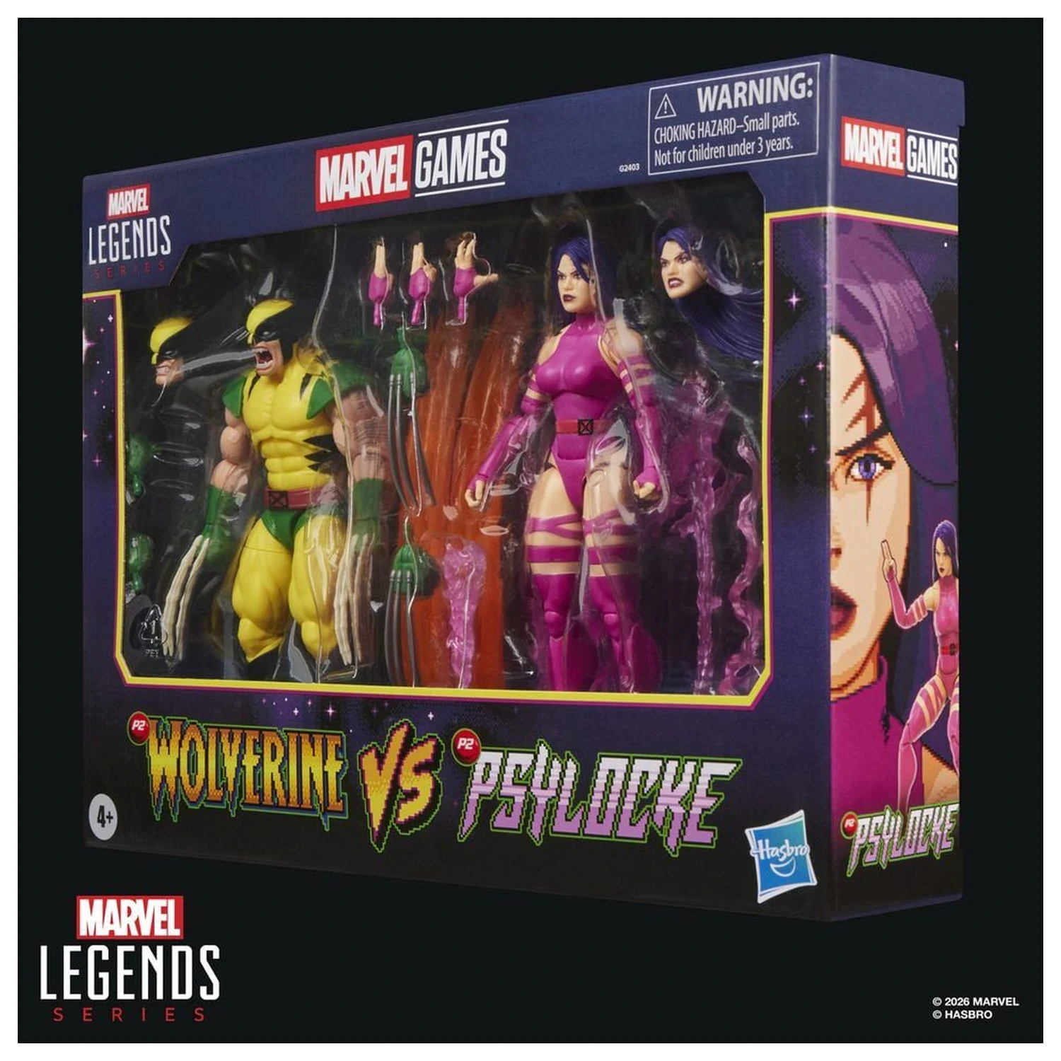 Marvel Legends Series Wolverine Vs Psylocke pachet 2 figurine 15cm poza produsului