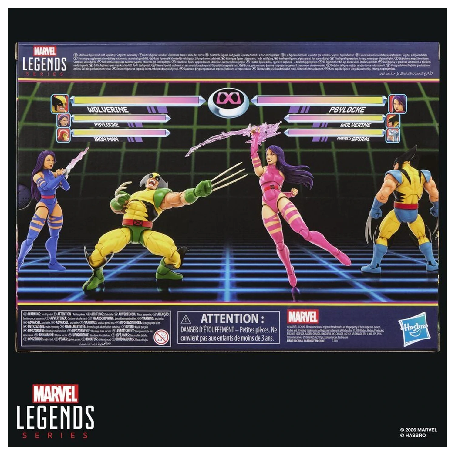 Marvel Legends Series Wolverine Vs Psylocke pachet 2 figurine 15cm poza produsului