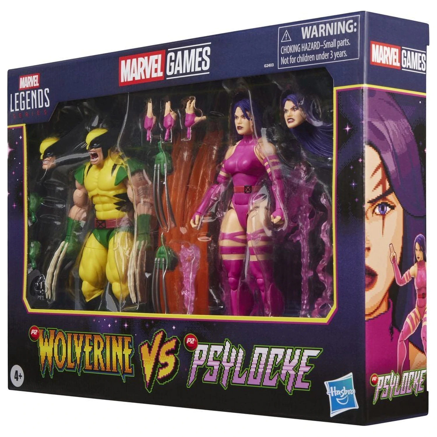 Marvel Legends Series Wolverine Vs Psylocke pachet 2 figurine 15cm poza produsului