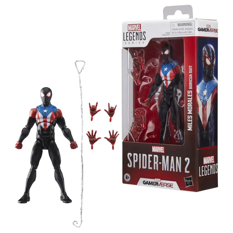 Figurină Marvel Legends Spider-Man 2 Miles Morales Boricua Suit 15 cm poza produsului