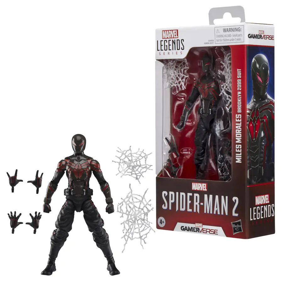 Figurină Marvel Legends Spider-Man 2 Miles Morales Brooklyn 2099 15cm poza produsului