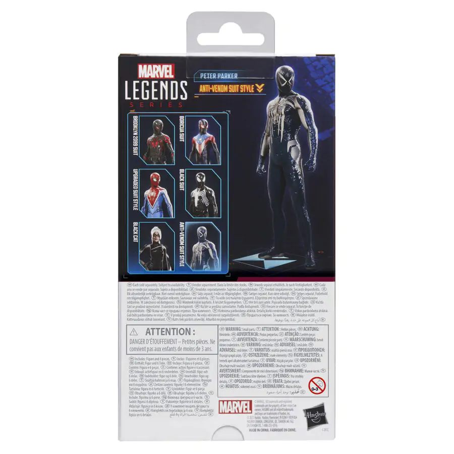 Figurină Marvel Legends Spider-Man 2 Peter Parker Anti-Venom Suit Style 15cm poza produsului