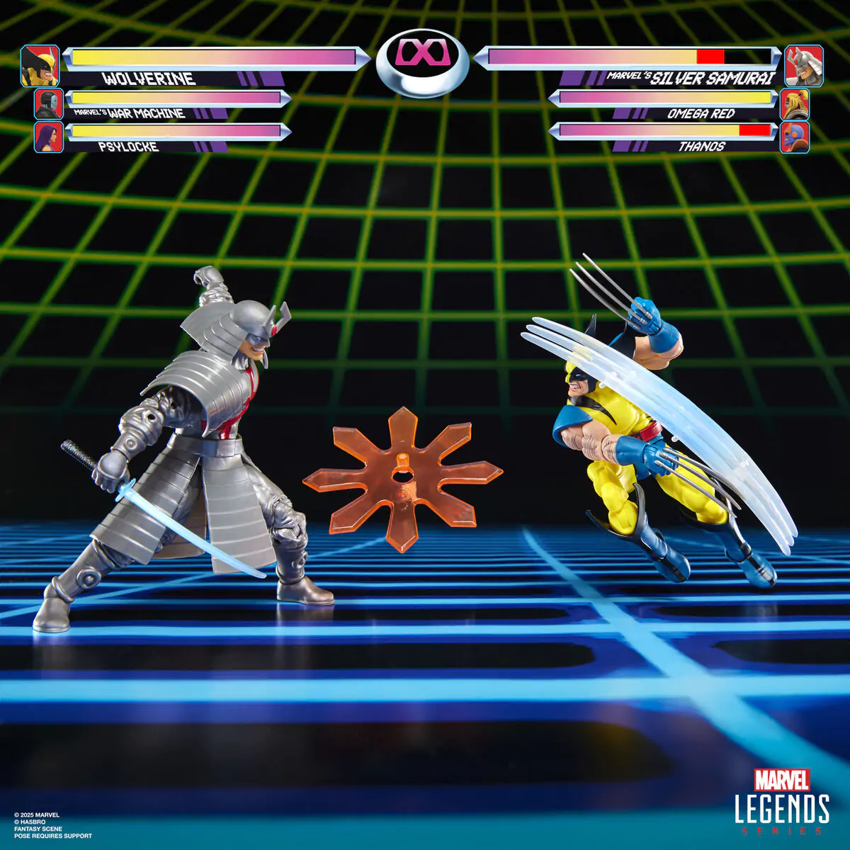 Marvel Legends Wolverine & Silver Samurai Gameverse pack 2 figurine 15cm poza produsului