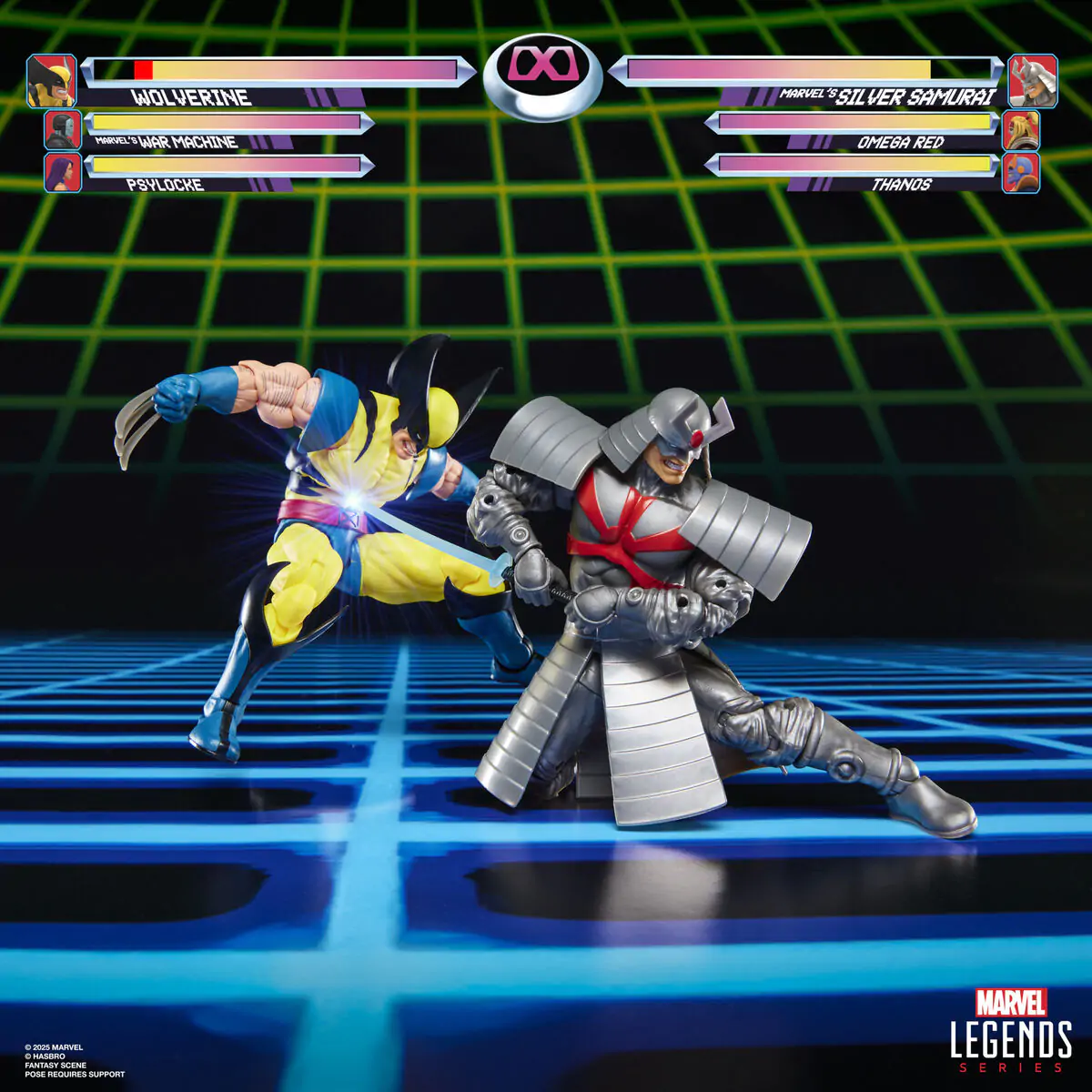 Marvel Legends Wolverine & Silver Samurai Gameverse pack 2 figurine 15cm poza produsului