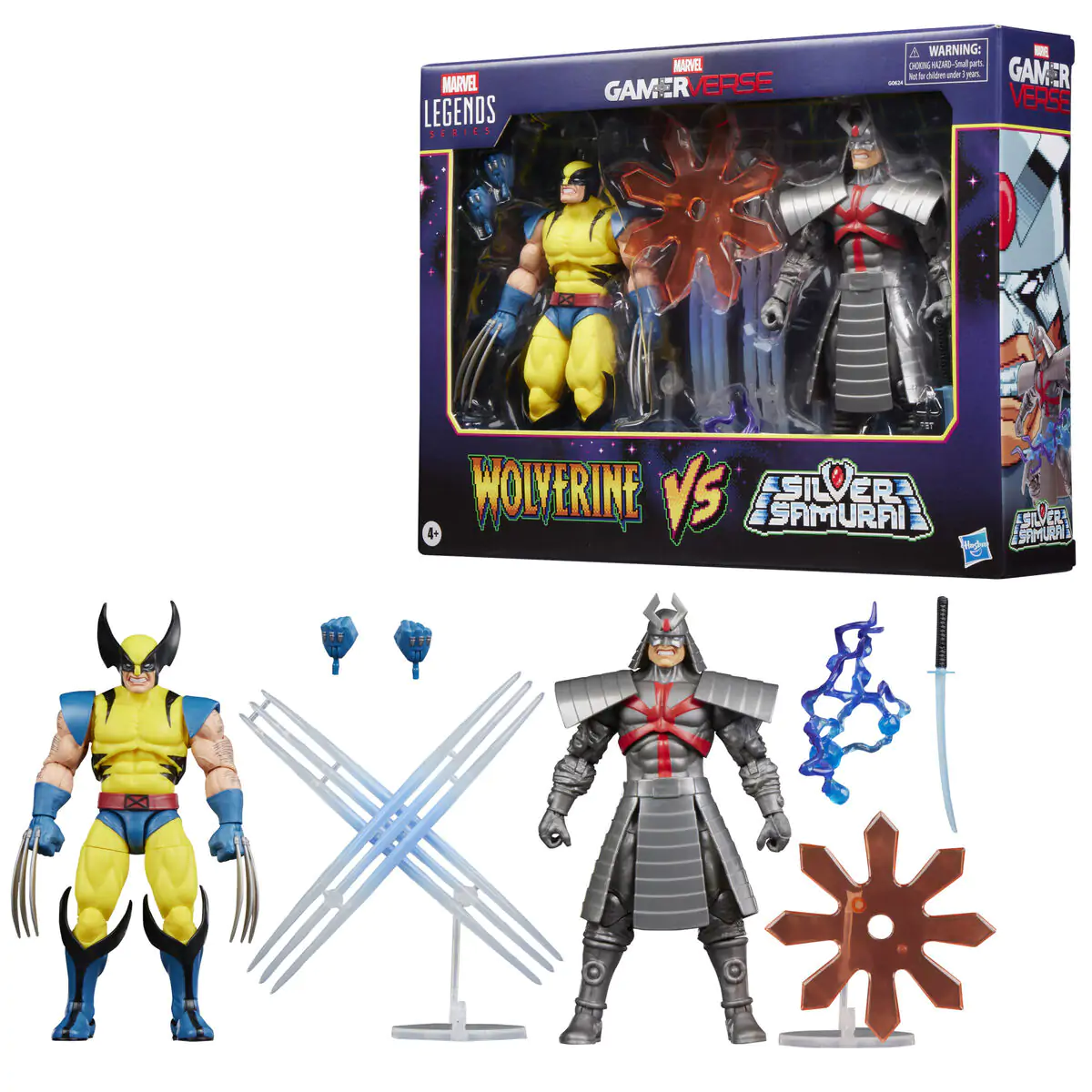 Marvel Legends Wolverine & Silver Samurai Gameverse pack 2 figurine 15cm poza produsului