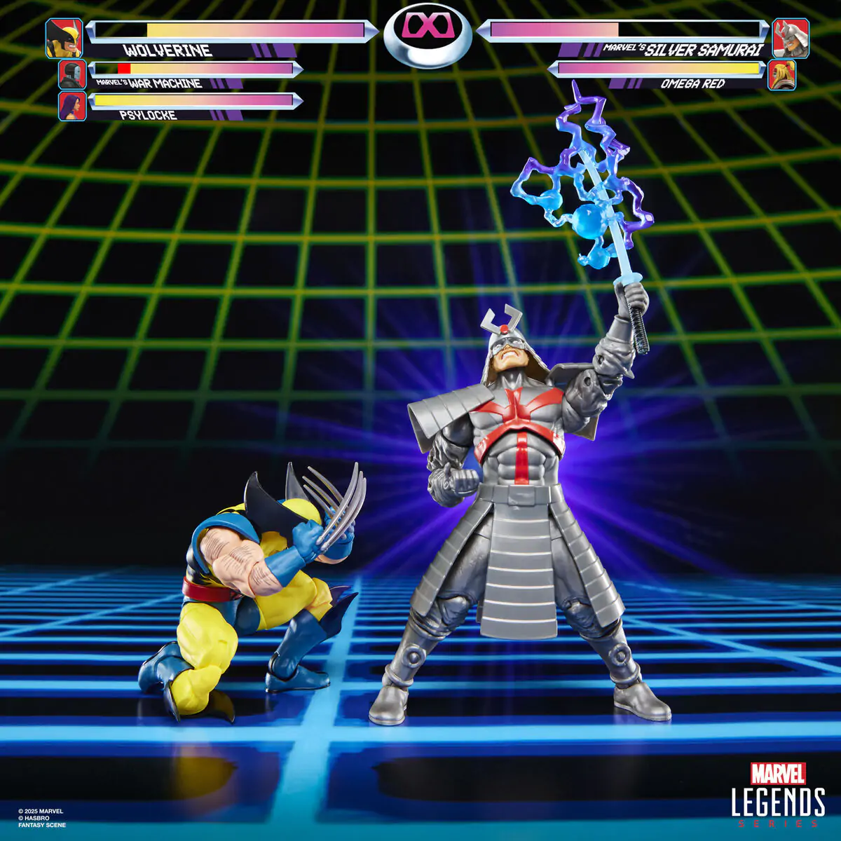 Marvel Legends Wolverine & Silver Samurai Gameverse pack 2 figurine 15cm poza produsului