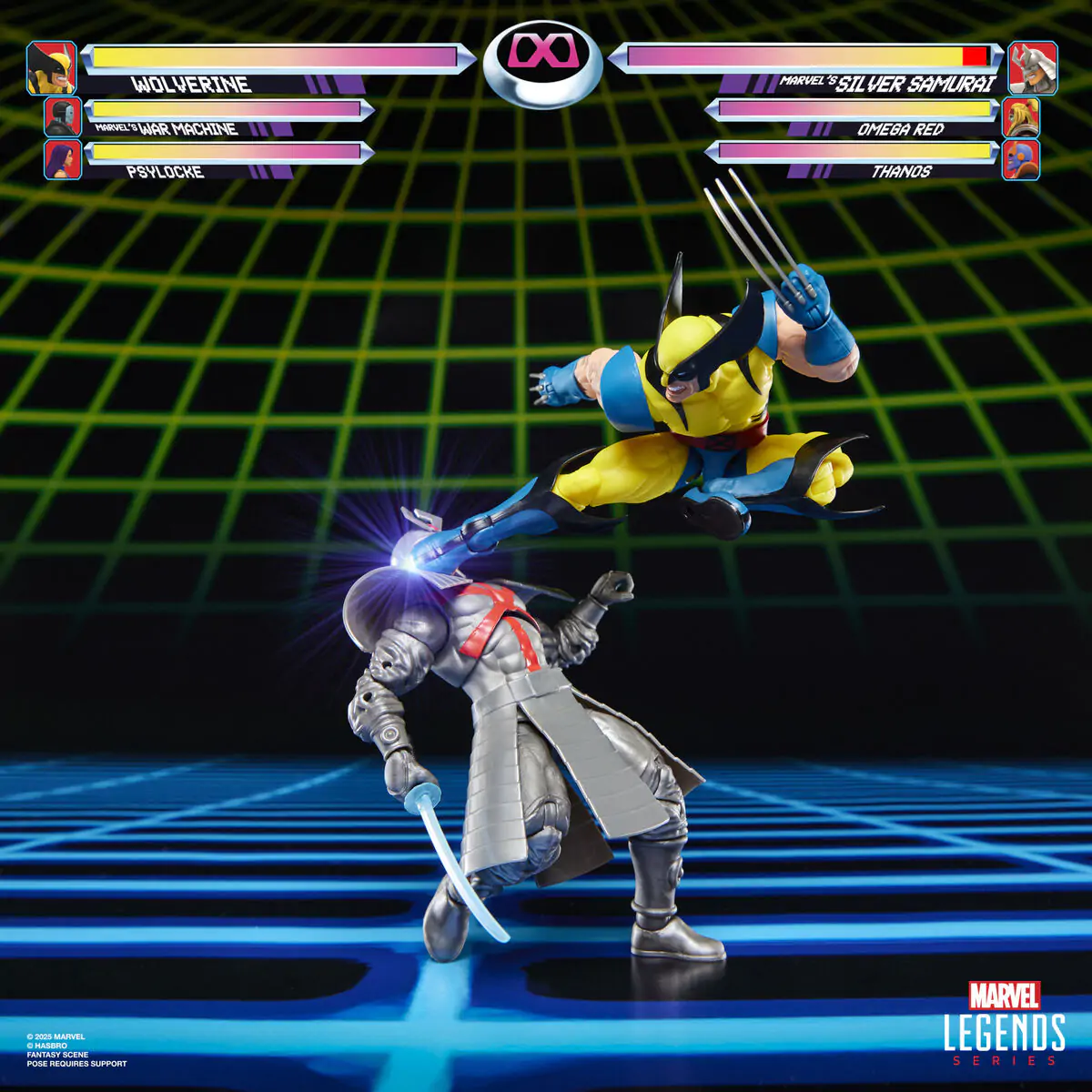 Marvel Legends Wolverine & Silver Samurai Gameverse pack 2 figurine 15cm poza produsului