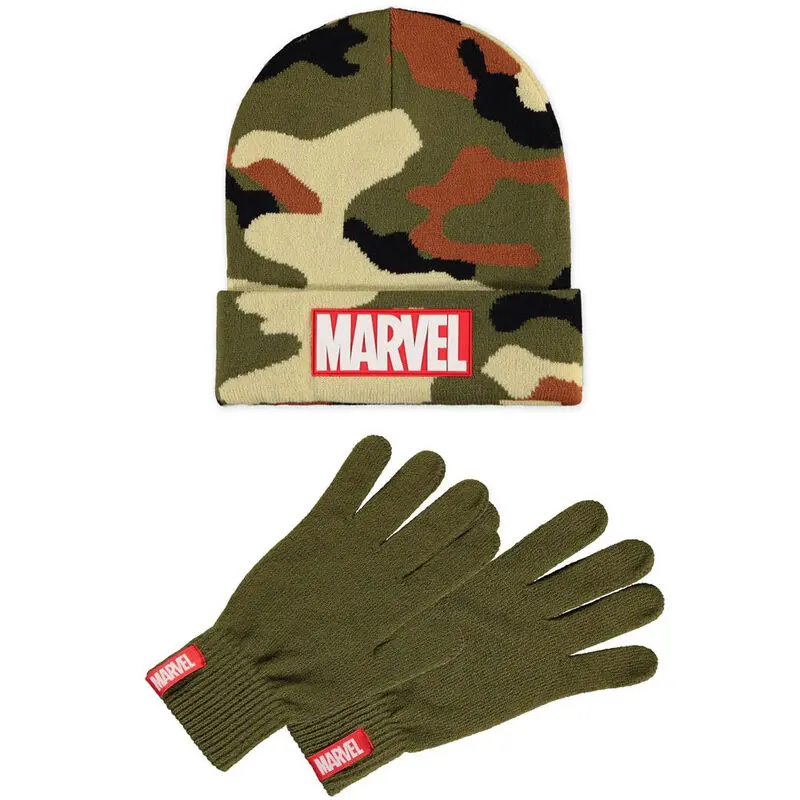 Set caciula si manusi cu logo Marvel poza produsului