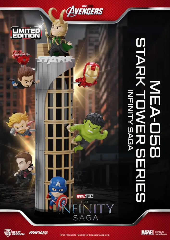 Marvel Mini Figurine Attack Egg The Infinity Saga Seria Turnul Stark Loki 12 cm poza produsului
