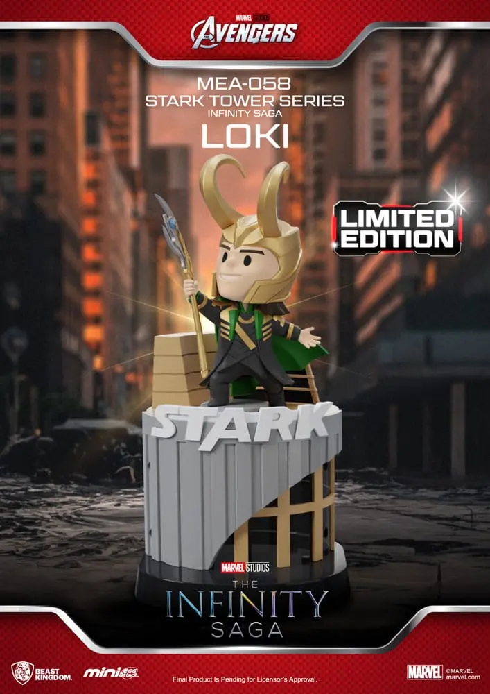 Marvel Mini Figurine Attack Egg The Infinity Saga Seria Turnul Stark Loki 12 cm poza produsului