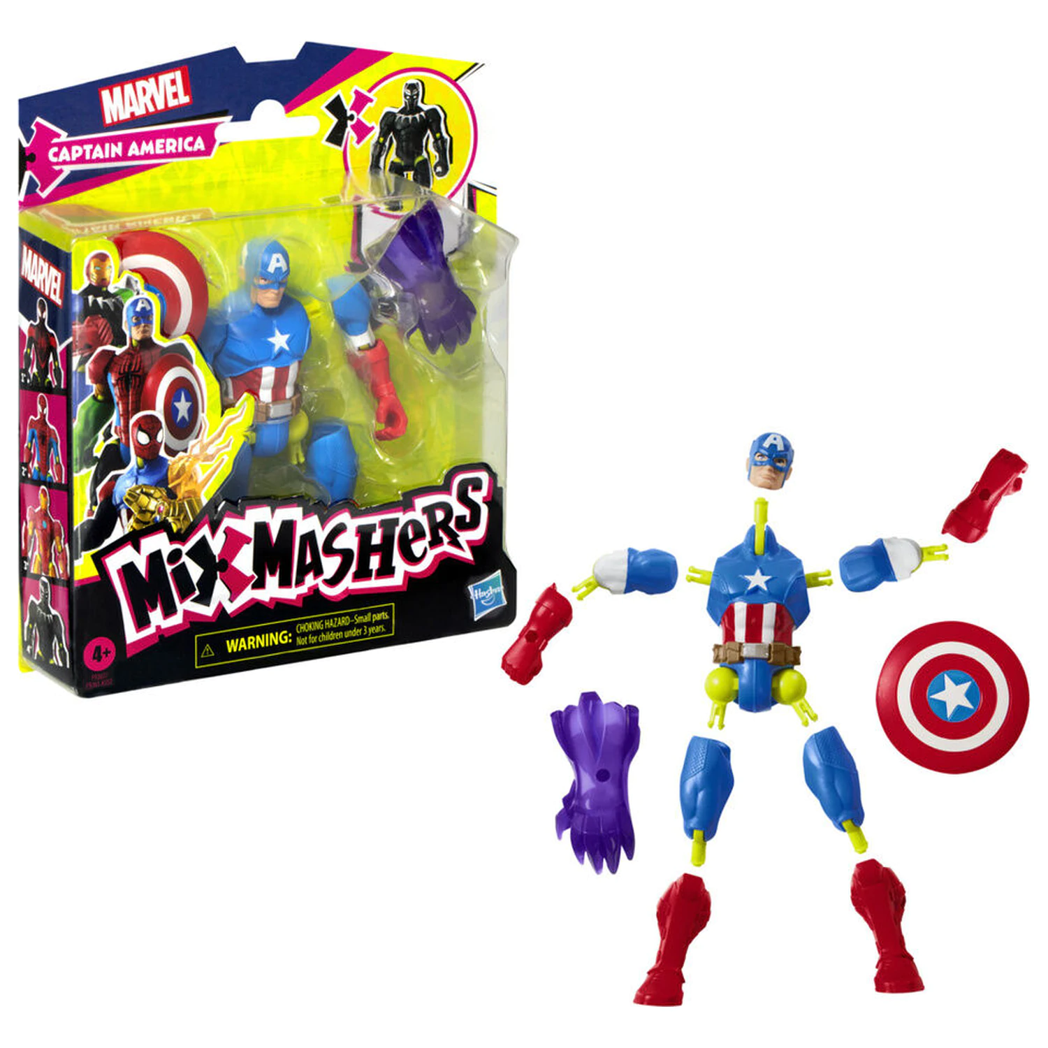 Marvel Mix Mashers figurina Captain America 12cm poza produsului