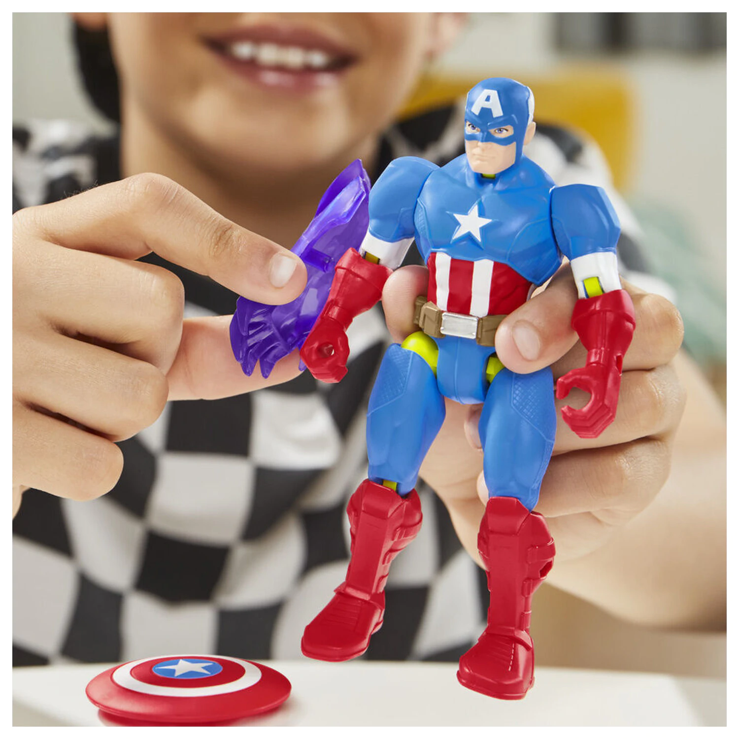 Marvel Mix Mashers figurina Captain America 12cm poza produsului