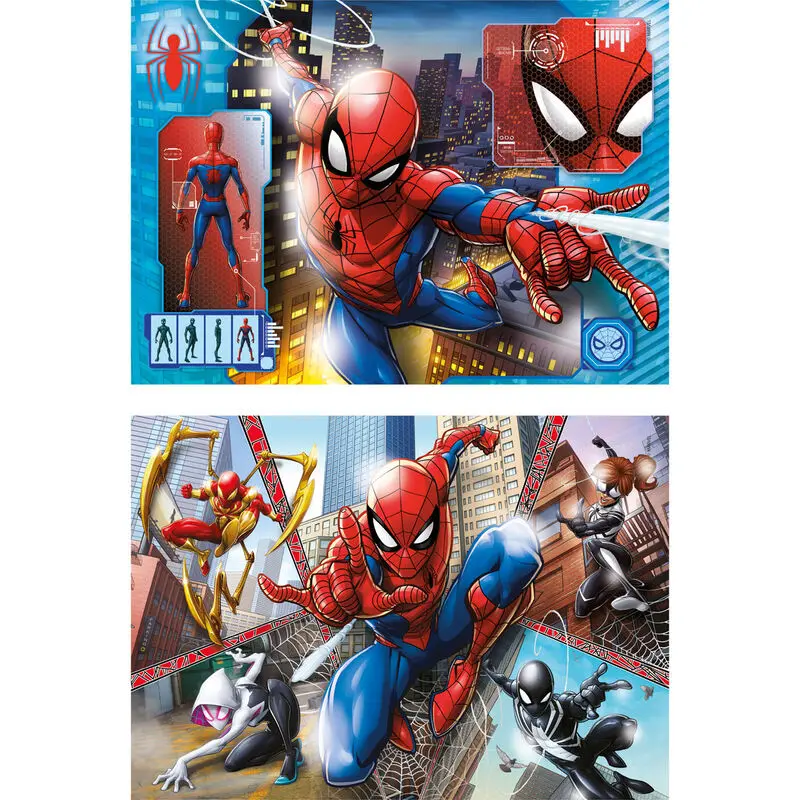 Marvel Spiderman puzzle 2x60 piese poza produsului