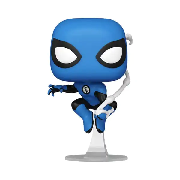 Marvel Pop! Figurina din vinil Fantastic Four Spider-Man Costum Albastru Ediție Specială 10 cm poza produsului