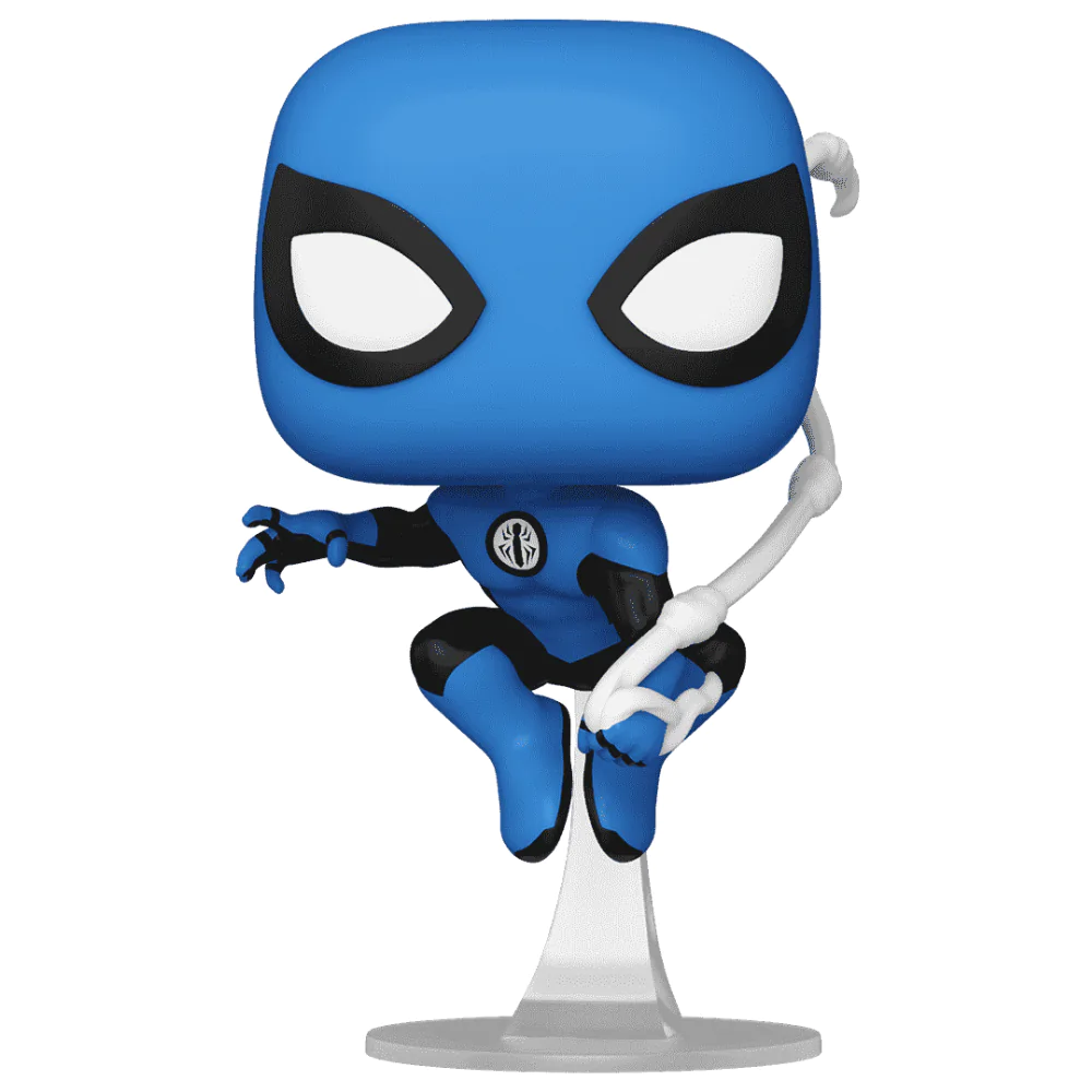 Marvel Pop! Figurina din vinil Fantastic Four Spider-Man Costum Albastru Ediție Specială 10 cm poza produsului