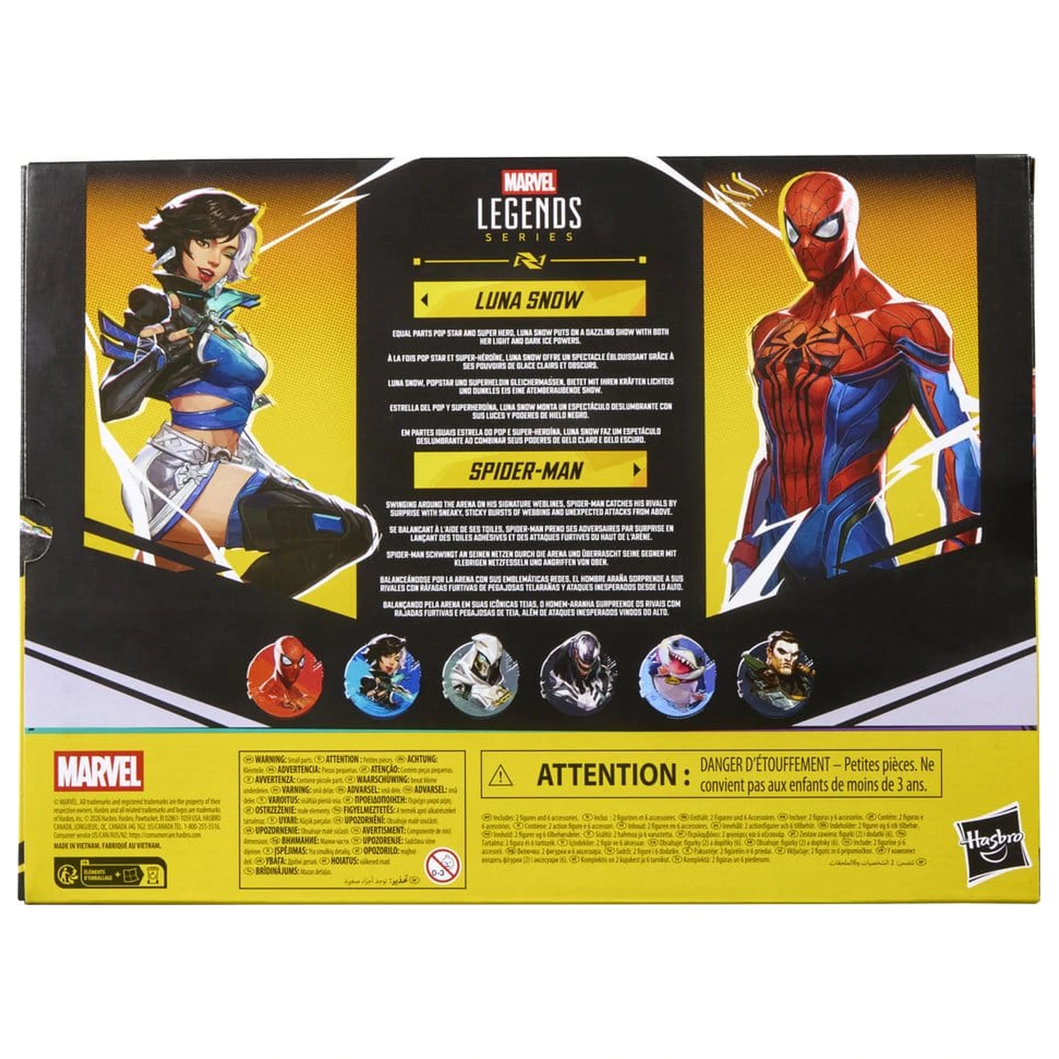 Marvel Rivals Marvel Legends set 2 figurine de actiune Spider-Man si Luna Snow 15 cm poza produsului