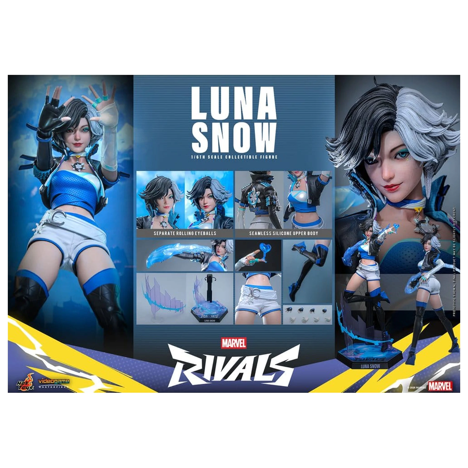 Marvel Rivals Videogame Masterpiece Figurina de actiune 1/6 Luna Snow 28 cm poza produsului