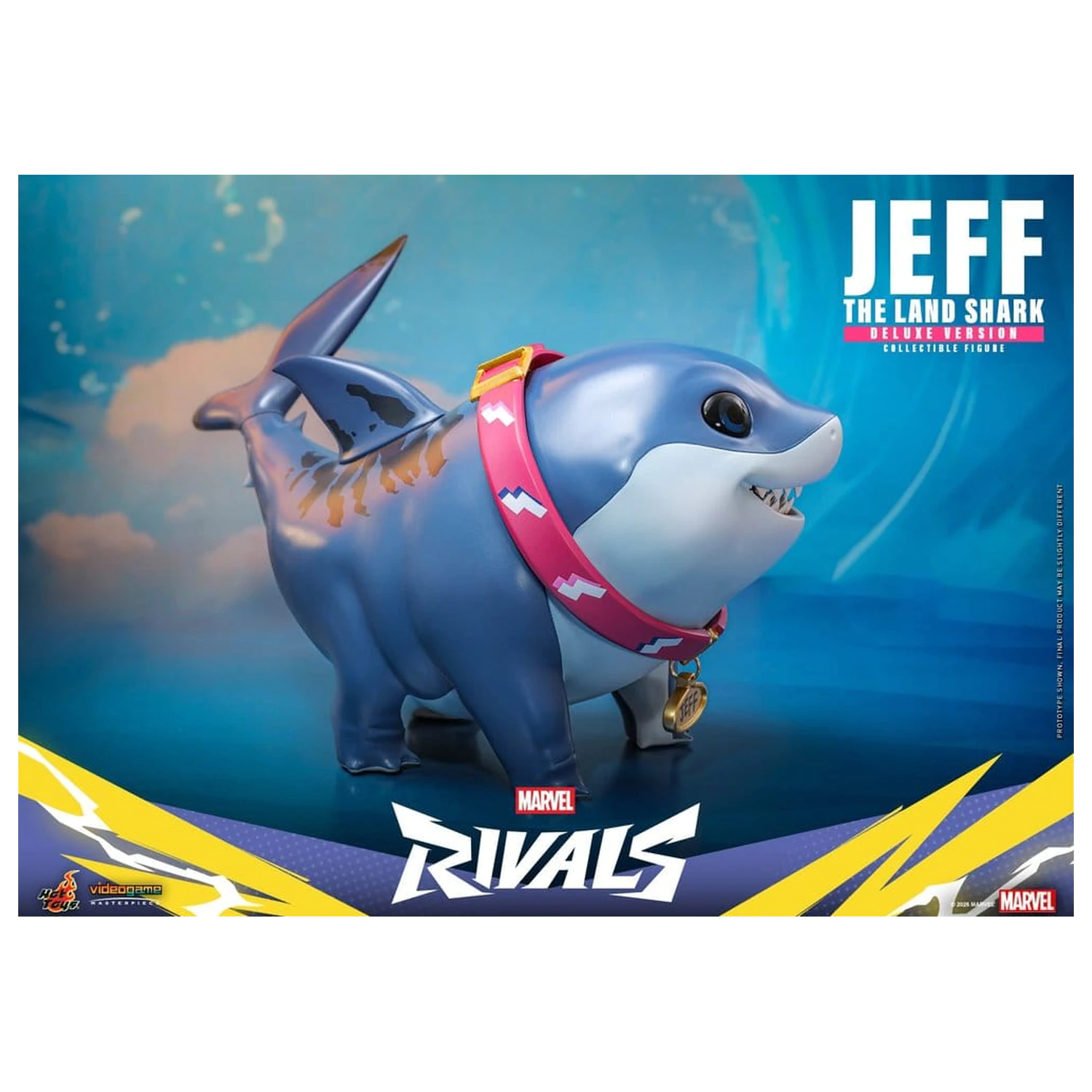 Marvel Rivals Videogame Masterpiece Series Figurina de actiune Jeff the Land Shark 11 cm poza produsului