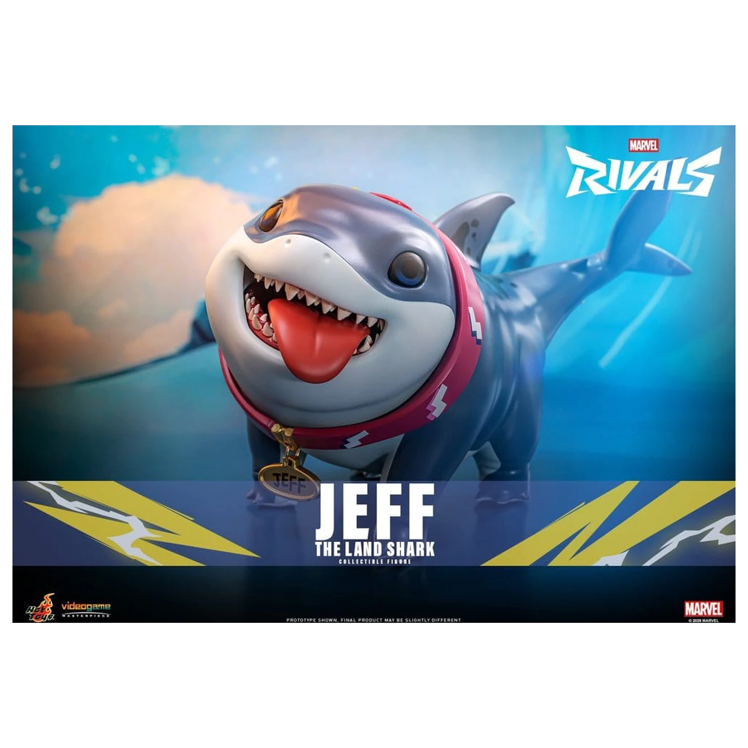 Marvel Rivals Videogame Masterpiece Series Figurina de actiune Jeff the Land Shark 11 cm poza produsului