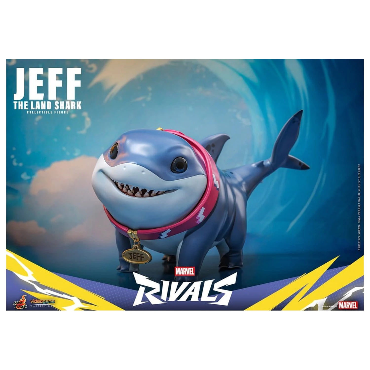 Marvel Rivals Videogame Masterpiece Series Figurina de actiune Jeff the Land Shark 11 cm poza produsului