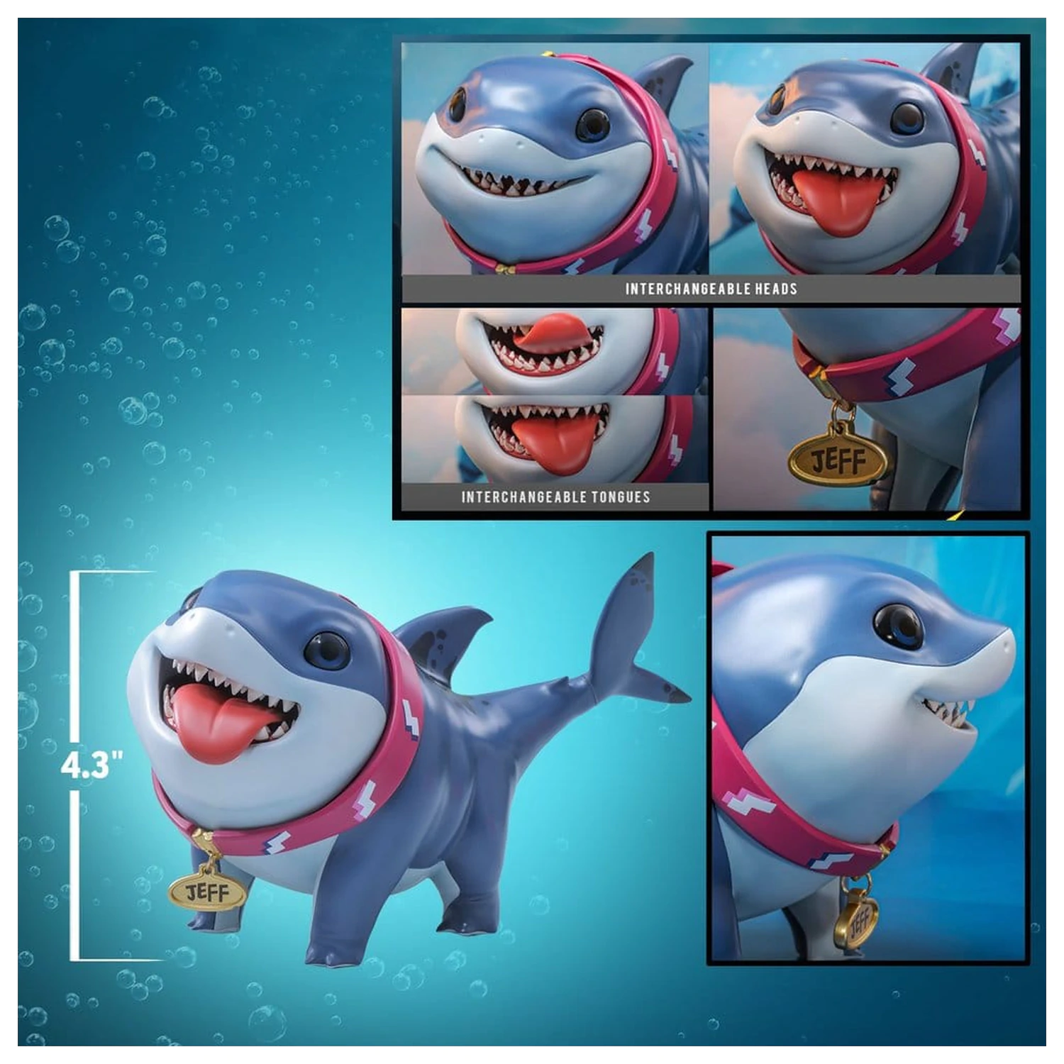 Marvel Rivals Videogame Masterpiece Series Figurina de actiune Jeff the Land Shark 11 cm poza produsului