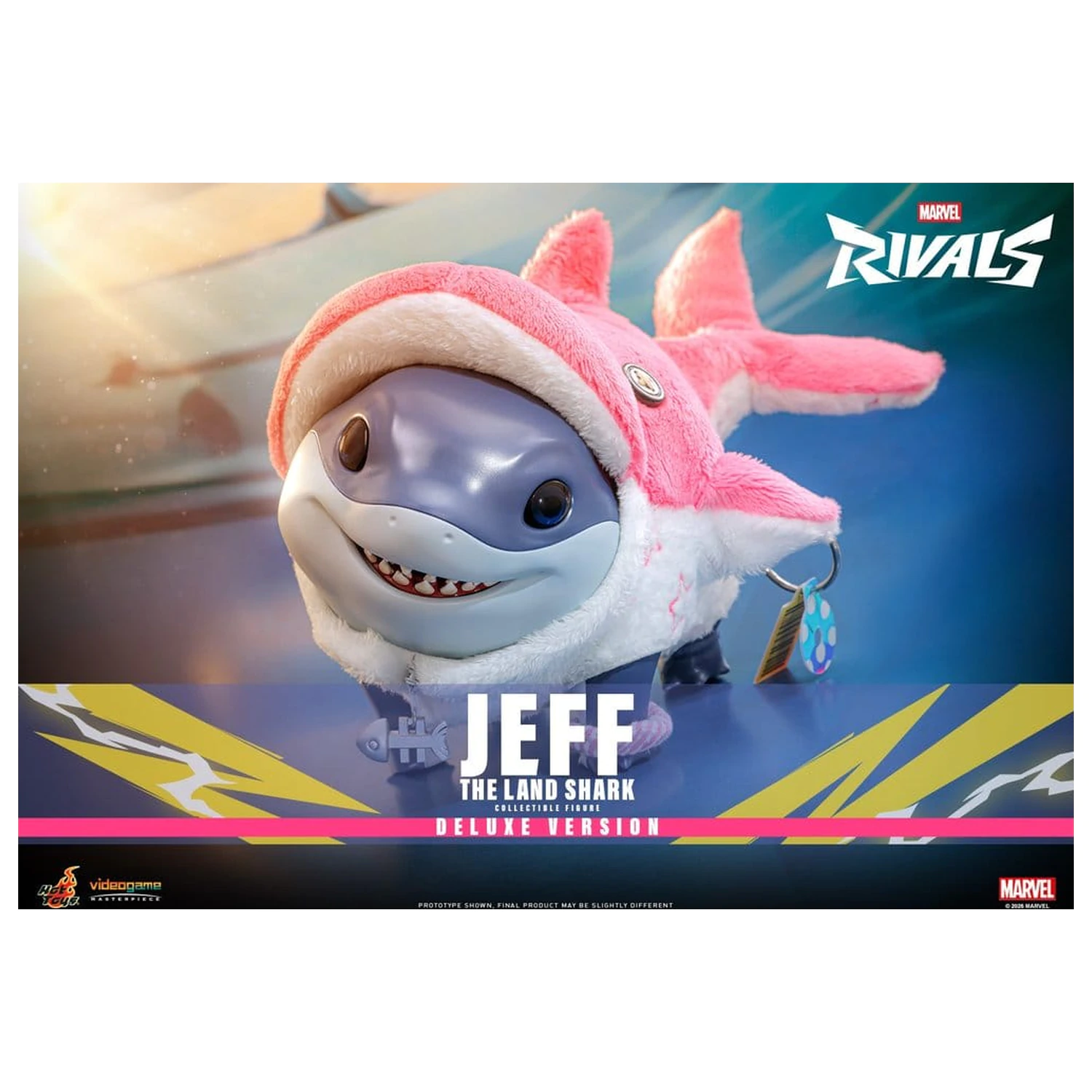 Marvel Rivals Videogame Masterpiece Series Figurina de acțiune Jeff the Land Shark (Deluxe Version) 11 cm poza produsului