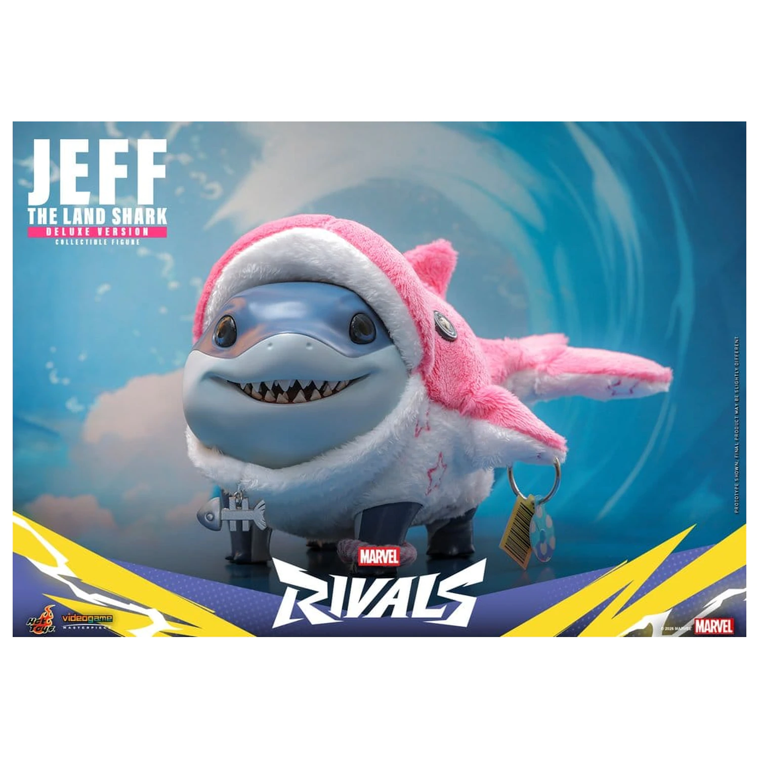 Marvel Rivals Videogame Masterpiece Series Figurina de acțiune Jeff the Land Shark (Deluxe Version) 11 cm poza produsului