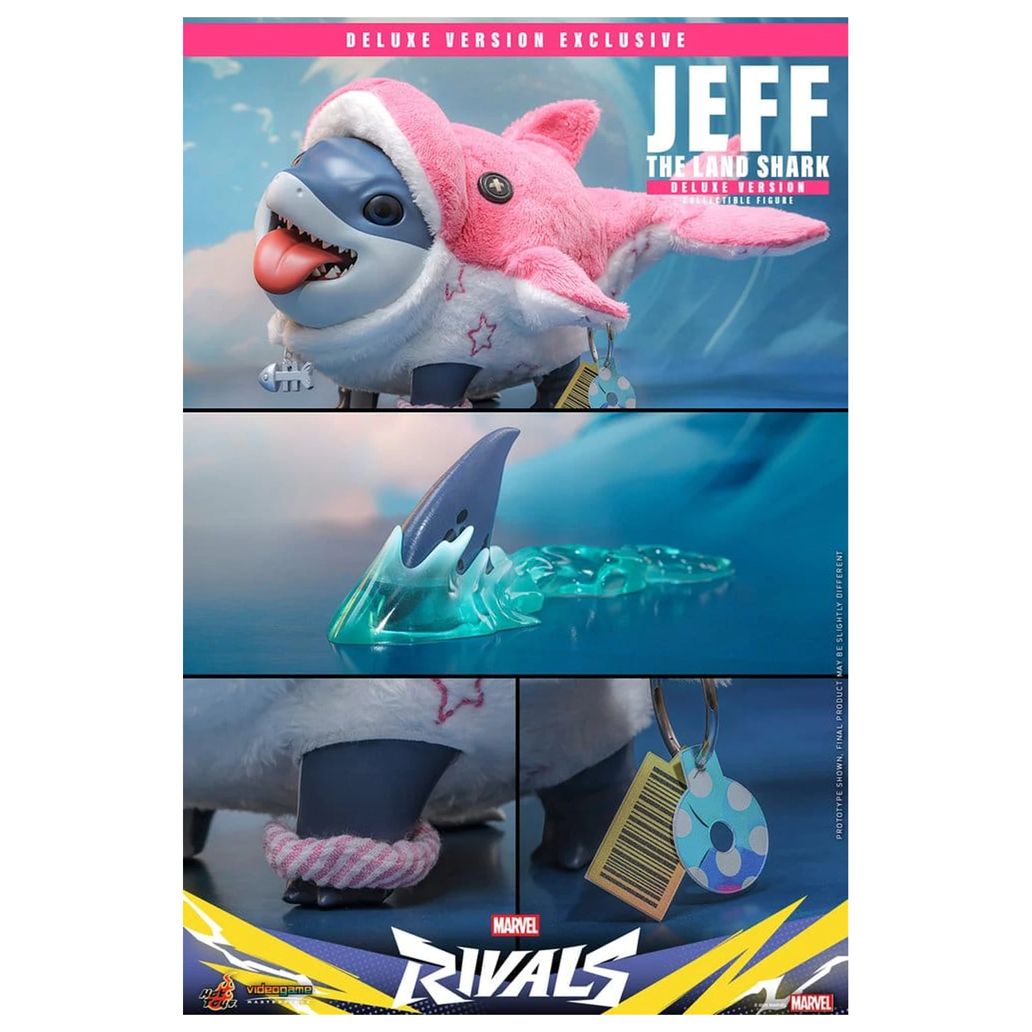 Marvel Rivals Videogame Masterpiece Series Figurina de acțiune Jeff the Land Shark (Deluxe Version) 11 cm poza produsului