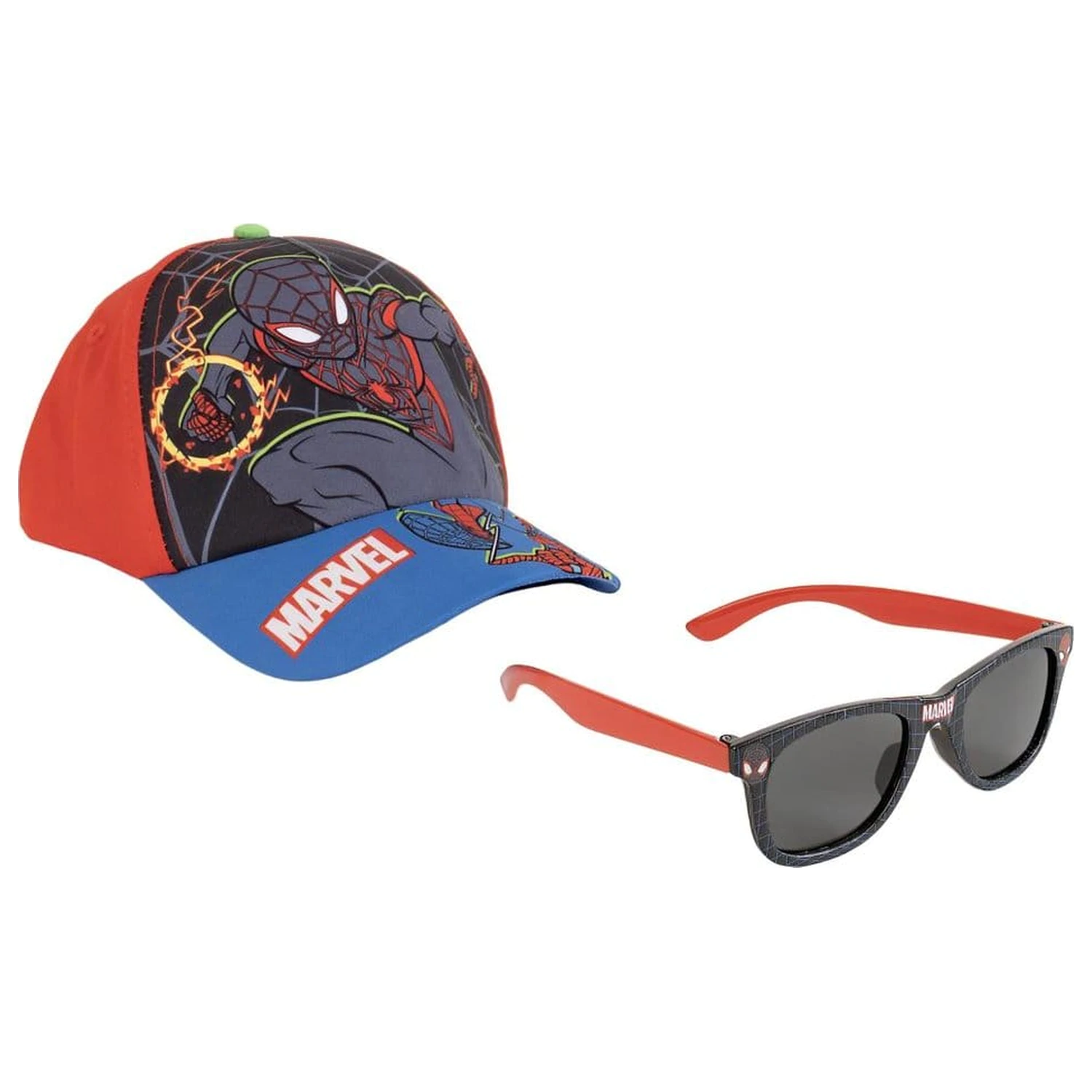 Marvel Set sapca si ochelari de soare Spider-Man Miles 53 cm poza produsului