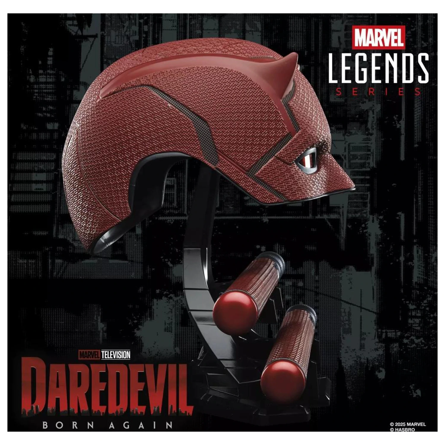 MARVEL Helmet & Billy club Replica premium de rol Daredevil Legend Series poza produsului
