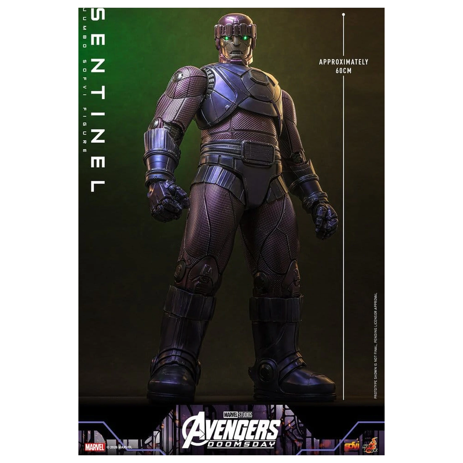 Figurina articulata Marvel Sofvi Masterpiece Series Sentinel 60 cm poza produsului