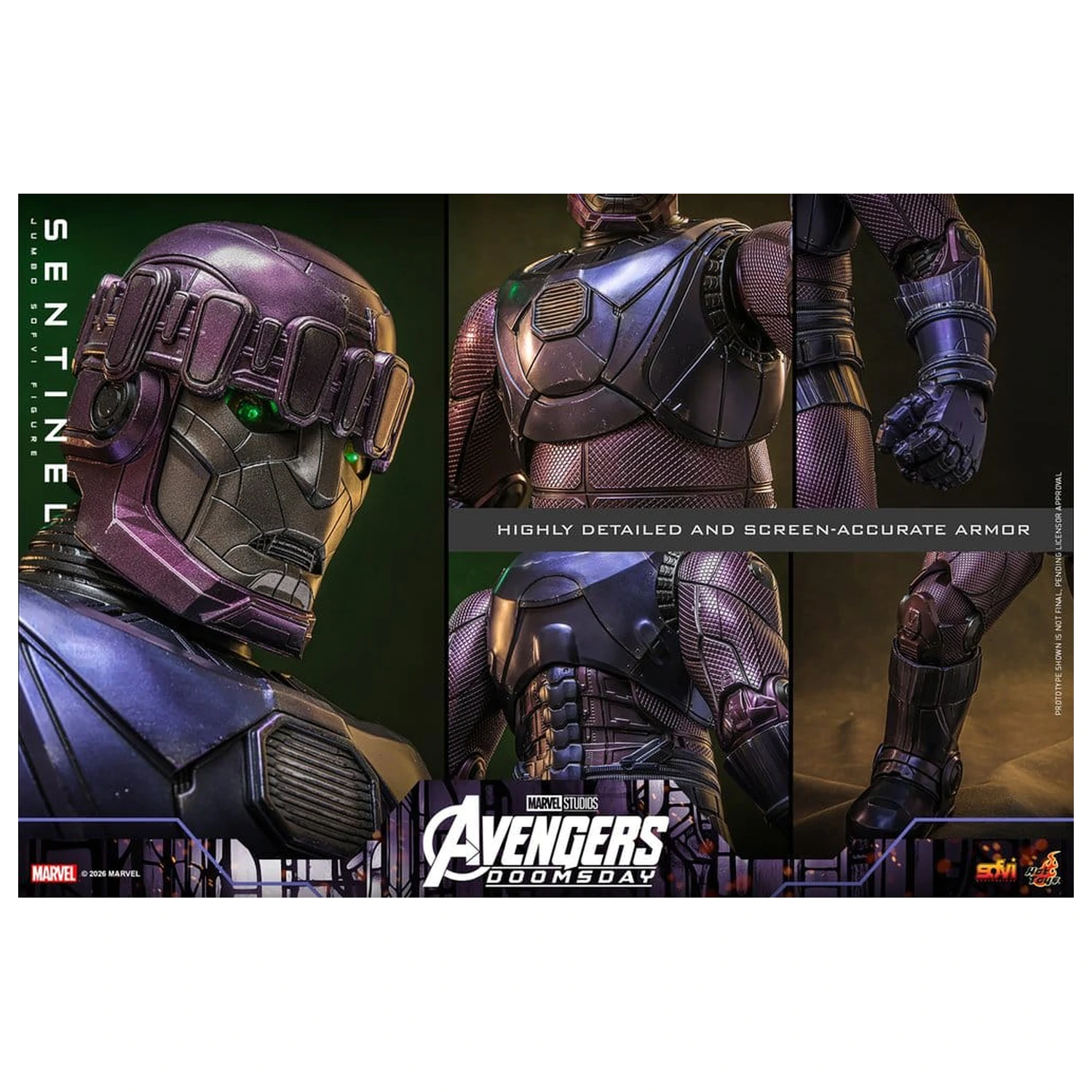 Figurina articulata Marvel Sofvi Masterpiece Series Sentinel 60 cm poza produsului