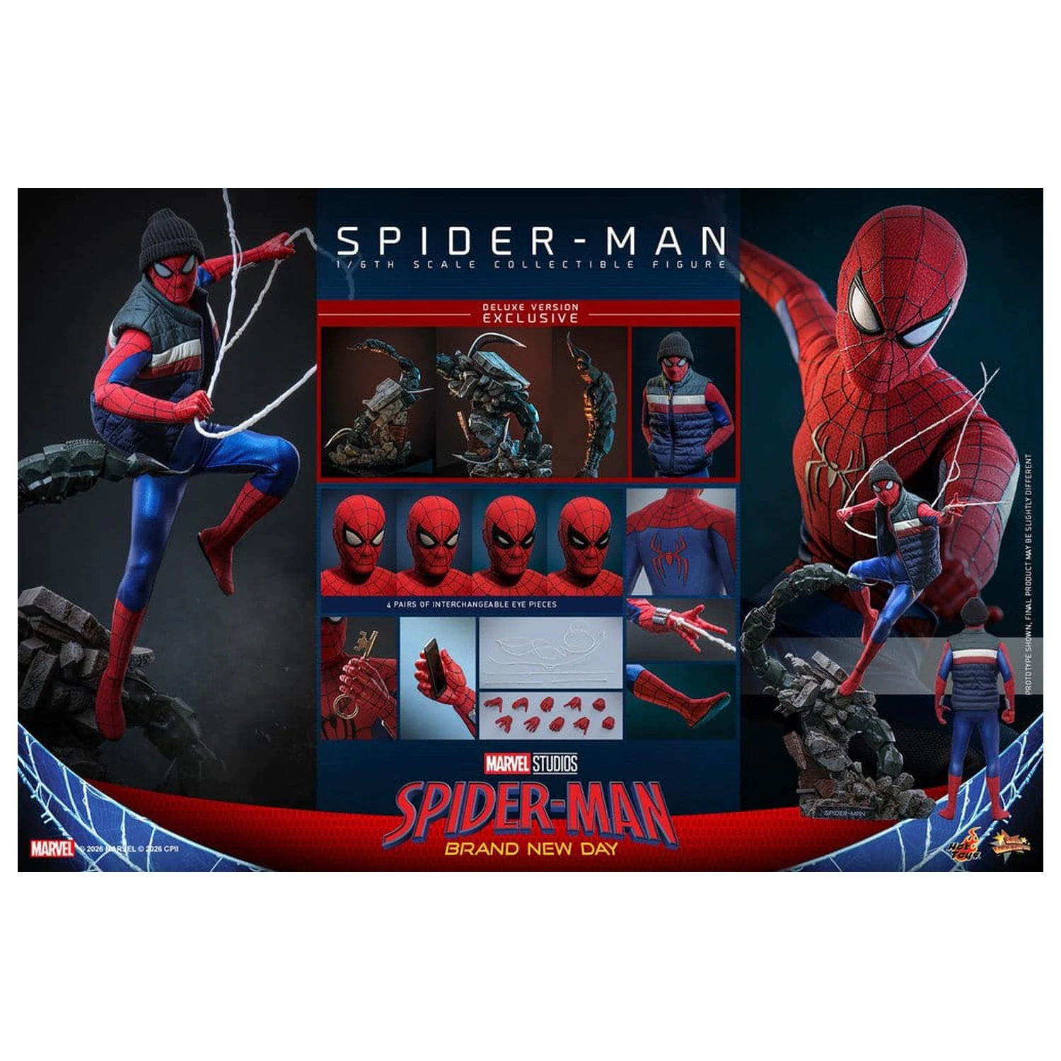 Marvel Spider-Man: Brand New Day Action Figure 1/6 Spider-Man (Deluxe Version) 29 cm poza produsului