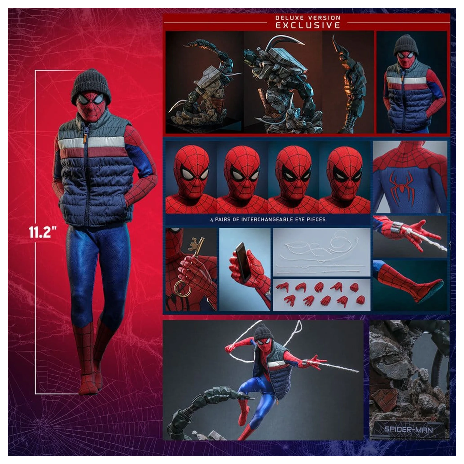 Marvel Spider-Man: Brand New Day Action Figure 1/6 Spider-Man (Deluxe Version) 29 cm poza produsului