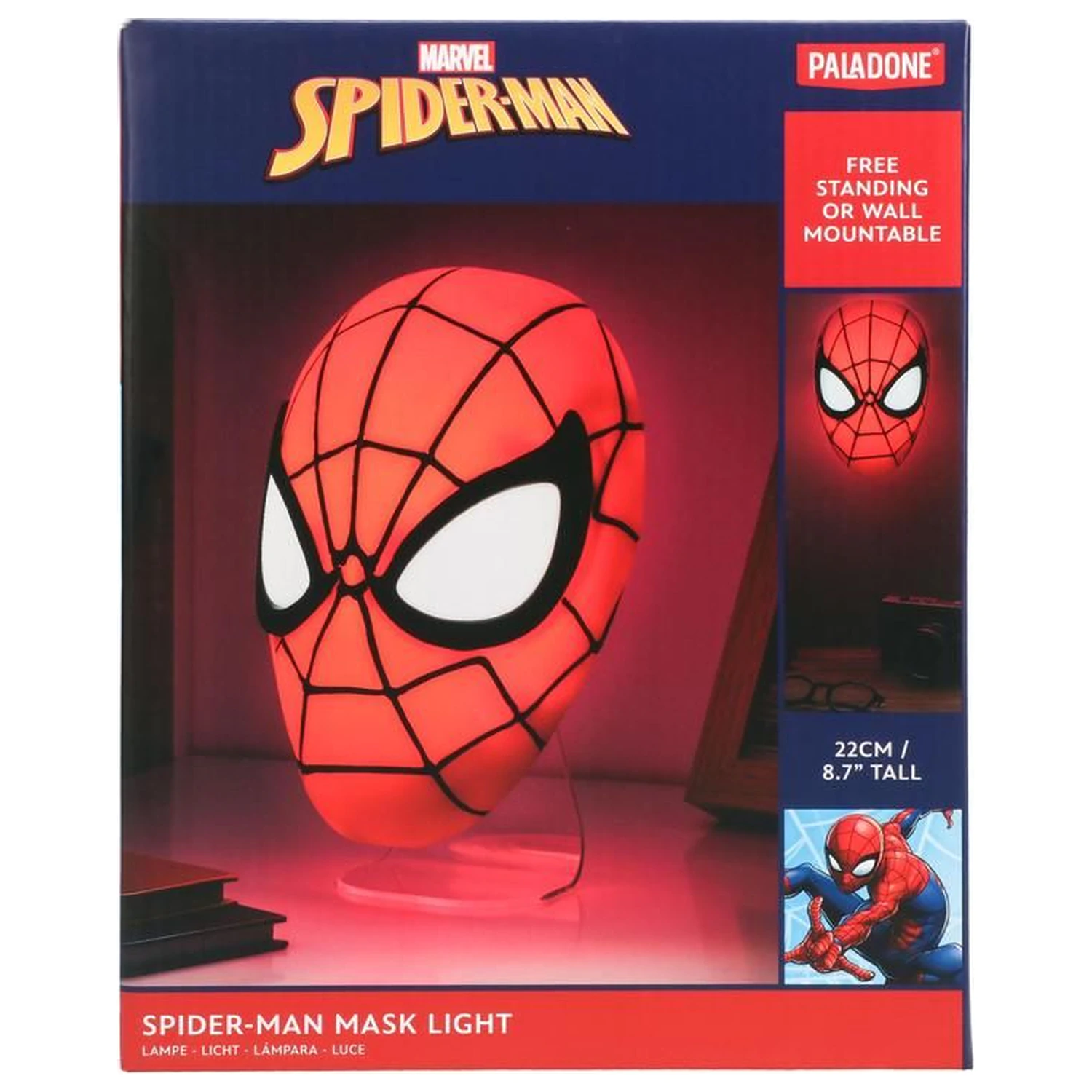 Marvel Spider-Man Masca Lumina 22cm poza produsului