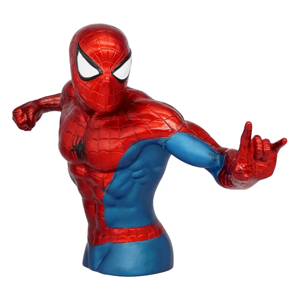 Marvel Figural Bank Spider-Man (Metallic Version) 20 cm poza produsului