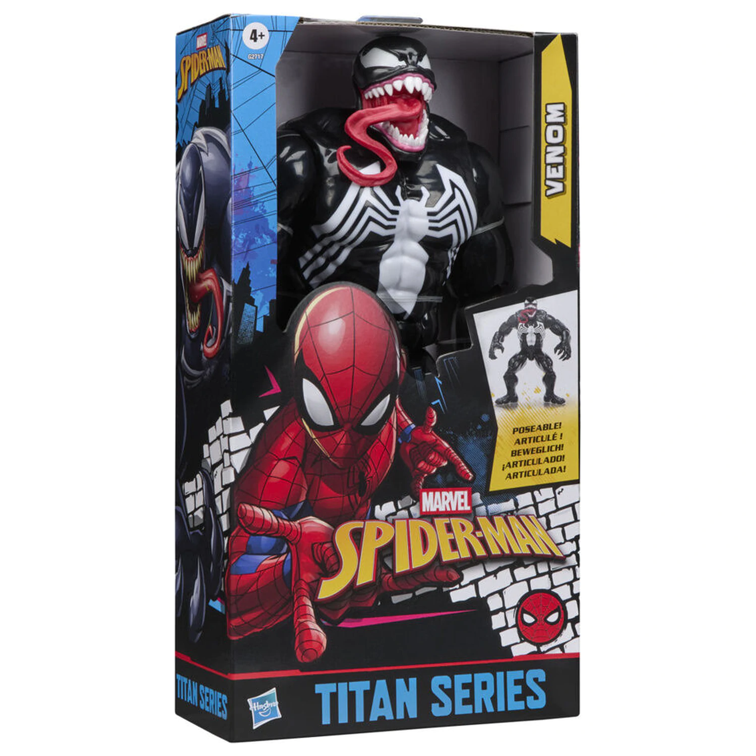 Marvel Spider-Man Titan Series Black Suit Venom figurina 30cm poza produsului