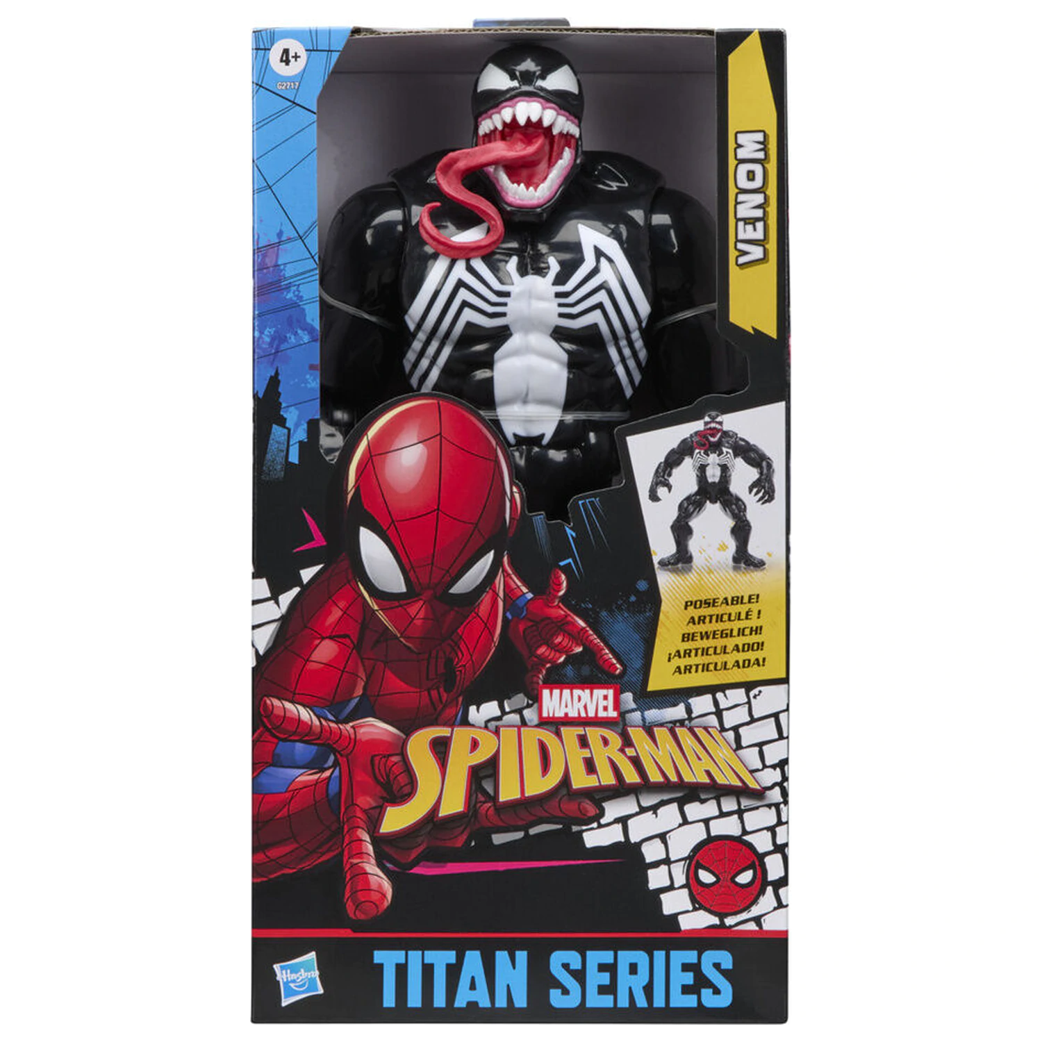 Marvel Spider-Man Titan Series Black Suit Venom figurina 30cm poza produsului
