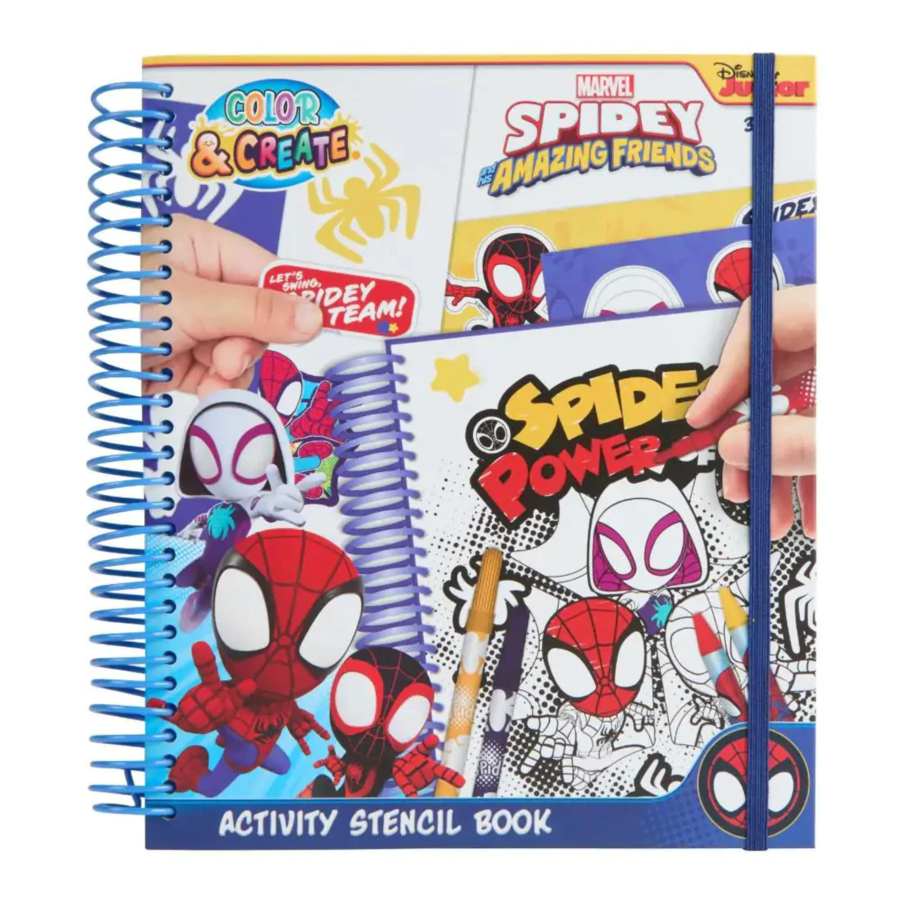 Marvel Spidey Amazing Friends carte de activități cu șabloane poza produsului