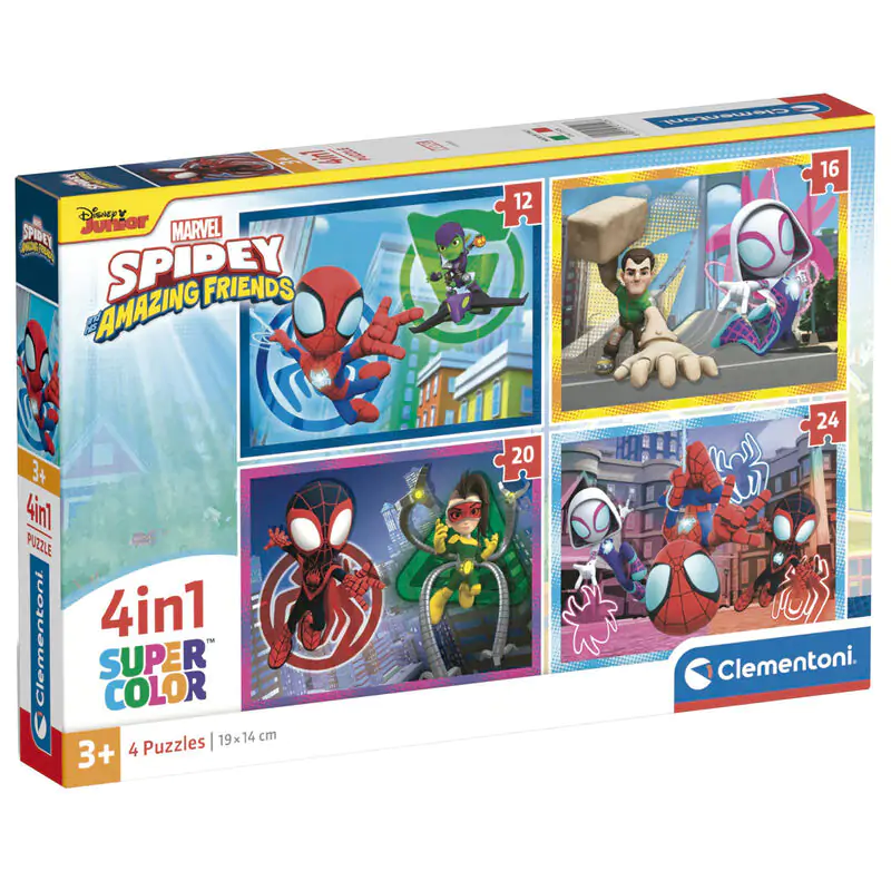 Marvel Spidey and His Amazing Friends puzzle 12-16-20-24 piese poza produsului