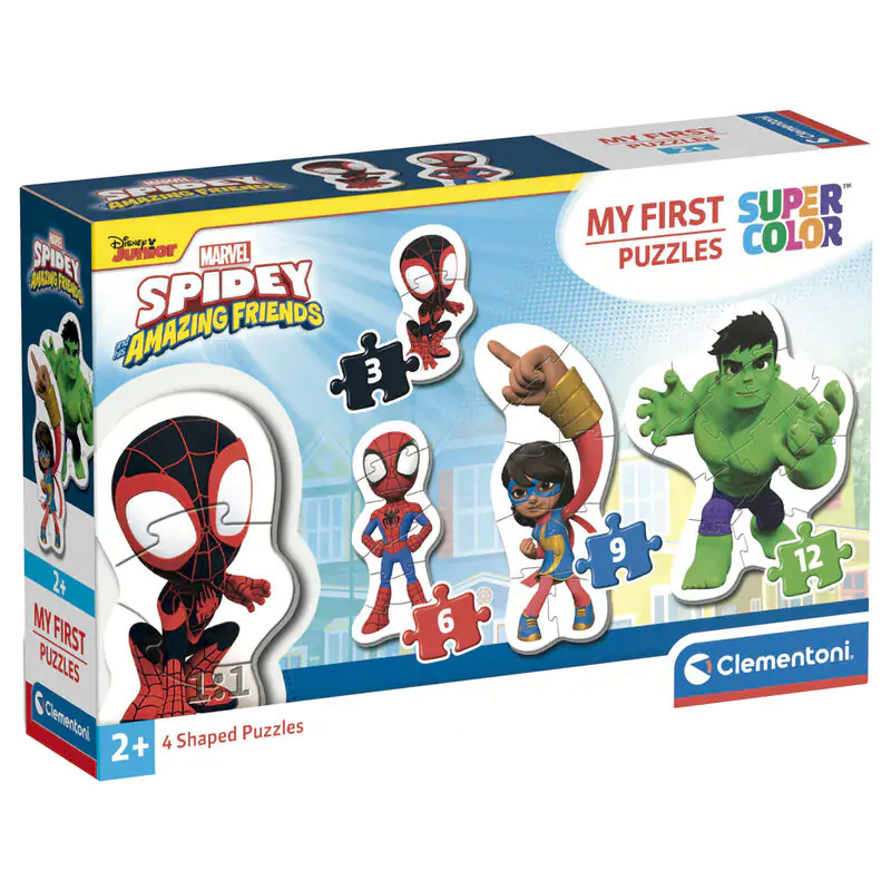 Marvel Spidey and His Amazing Friends puzzle 3-6-9-12 piese poza produsului